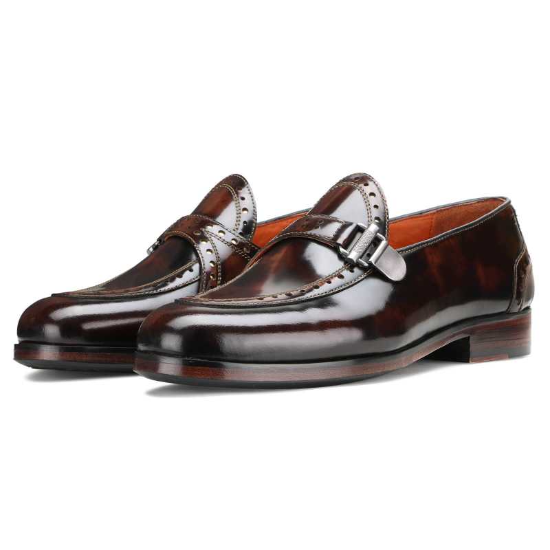 Sorrel Brushoff Slipons in Chocolate Brown