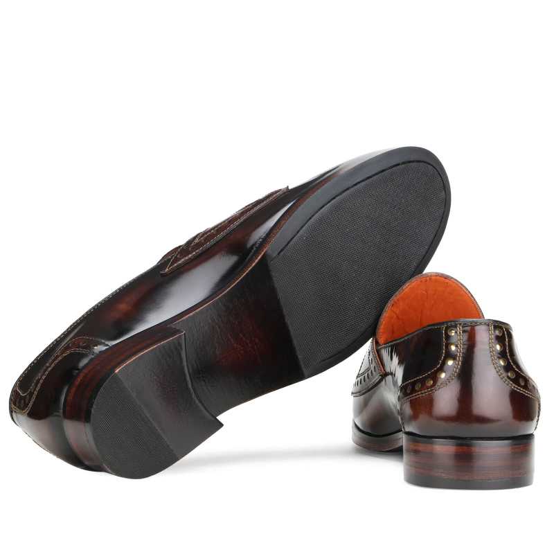 Sorrel Brushoff Slipons in Chocolate Brown