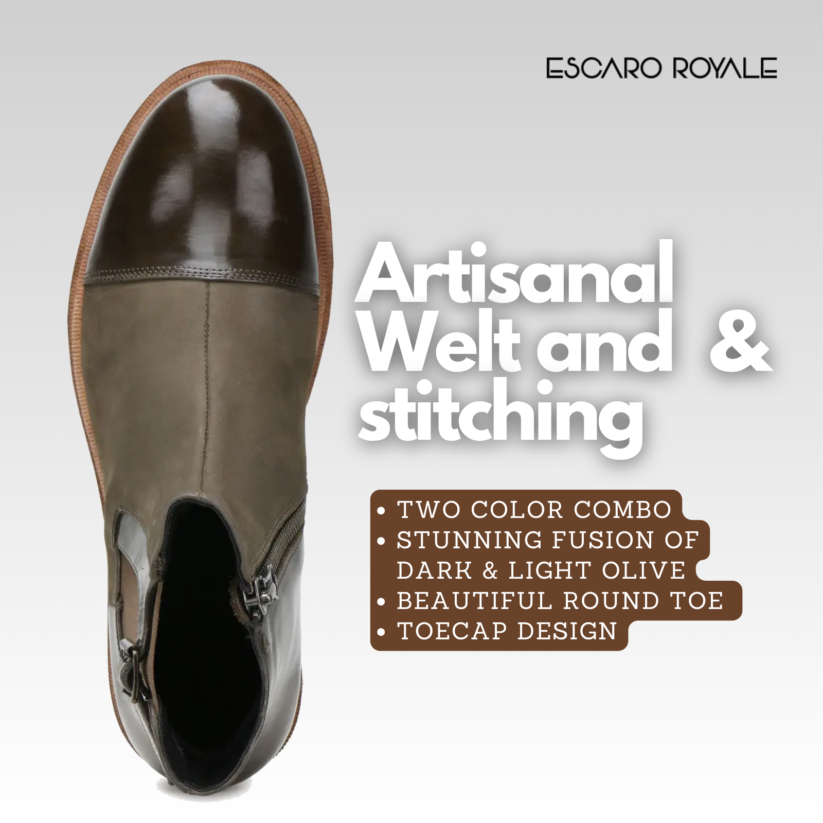 Escaro Royale Maurice Zipper Boots