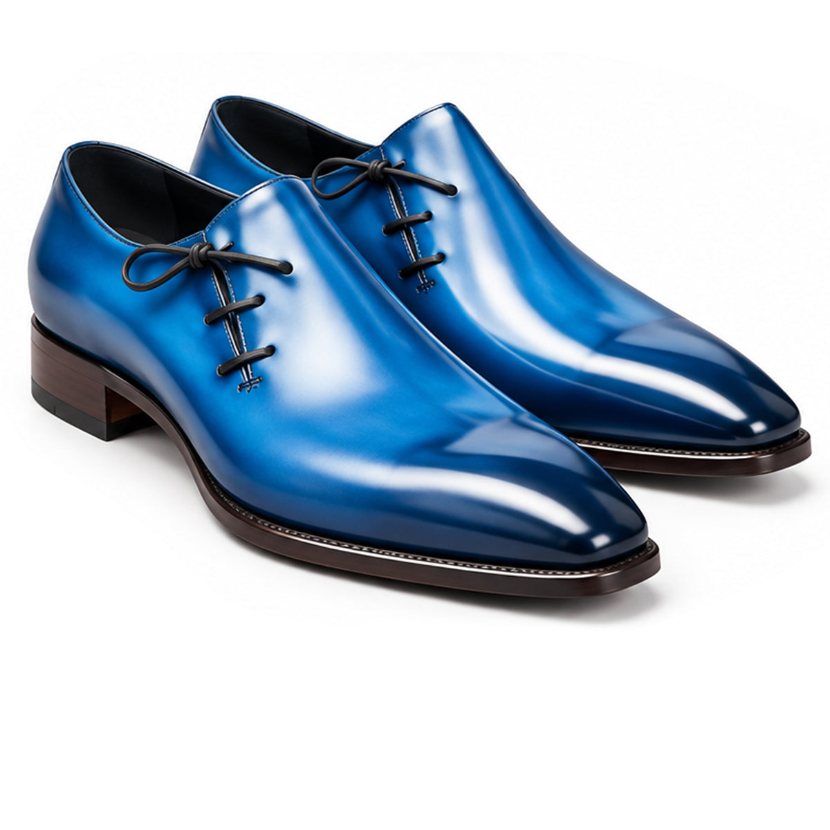 Bordo Wine Leather Side Lace-Up - men's shoes, view 1