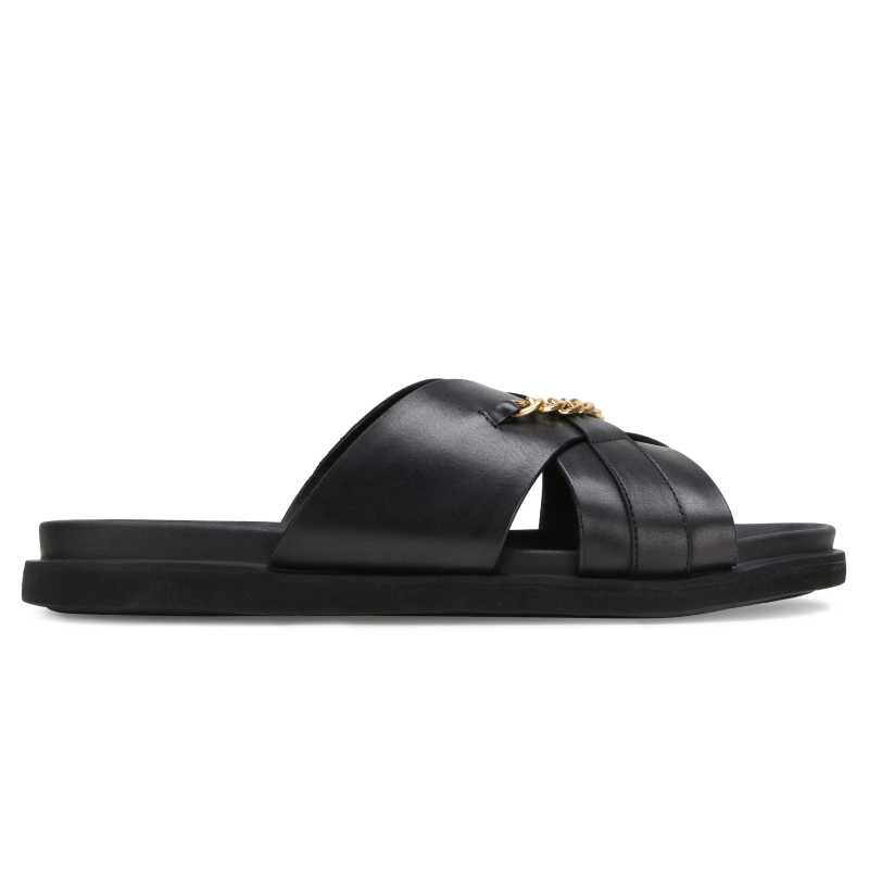 The Orchard Cross Slippers in Black