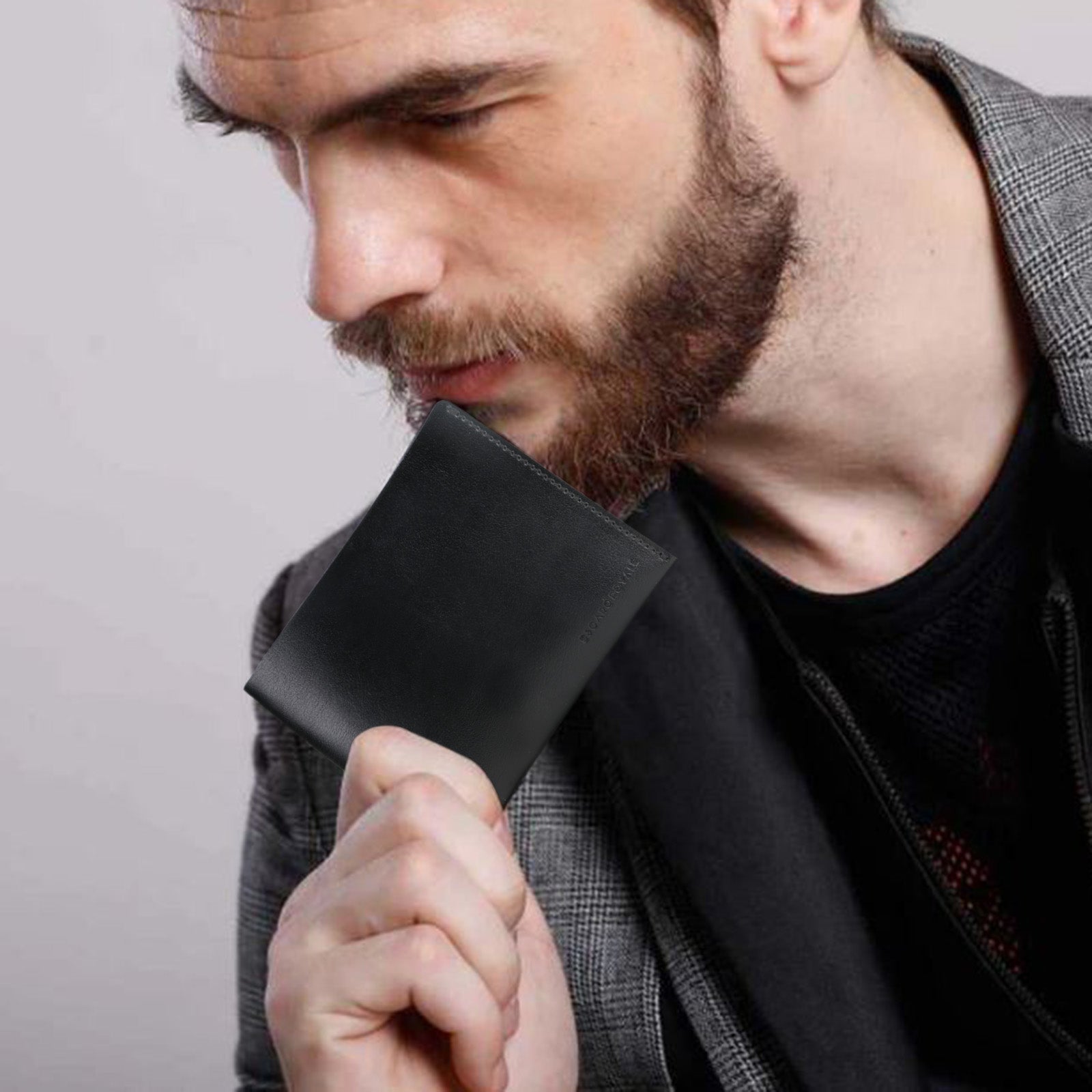 GILBERTO Men's Luxury Leather Card Holder