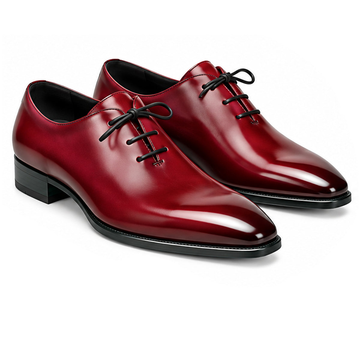 Bordo Wine Leather Lace-Up - men's shoes, view 1