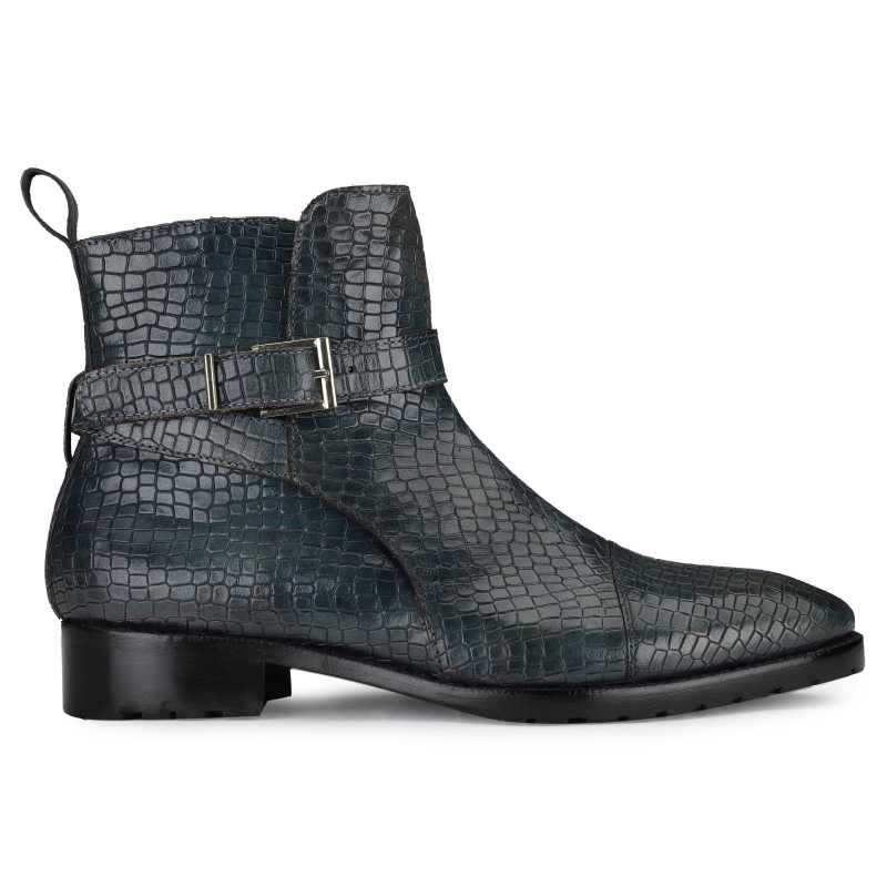 Jodhpur Boot In Patina Scales Blue