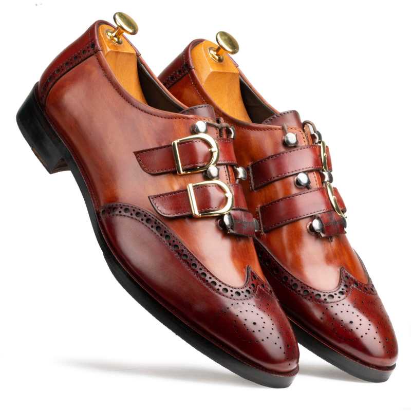 Tyler Dual Straps  in Cognac
