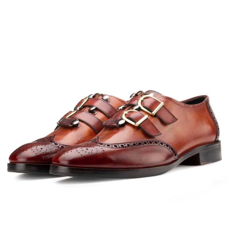 Tyler Dual Straps  in Cognac