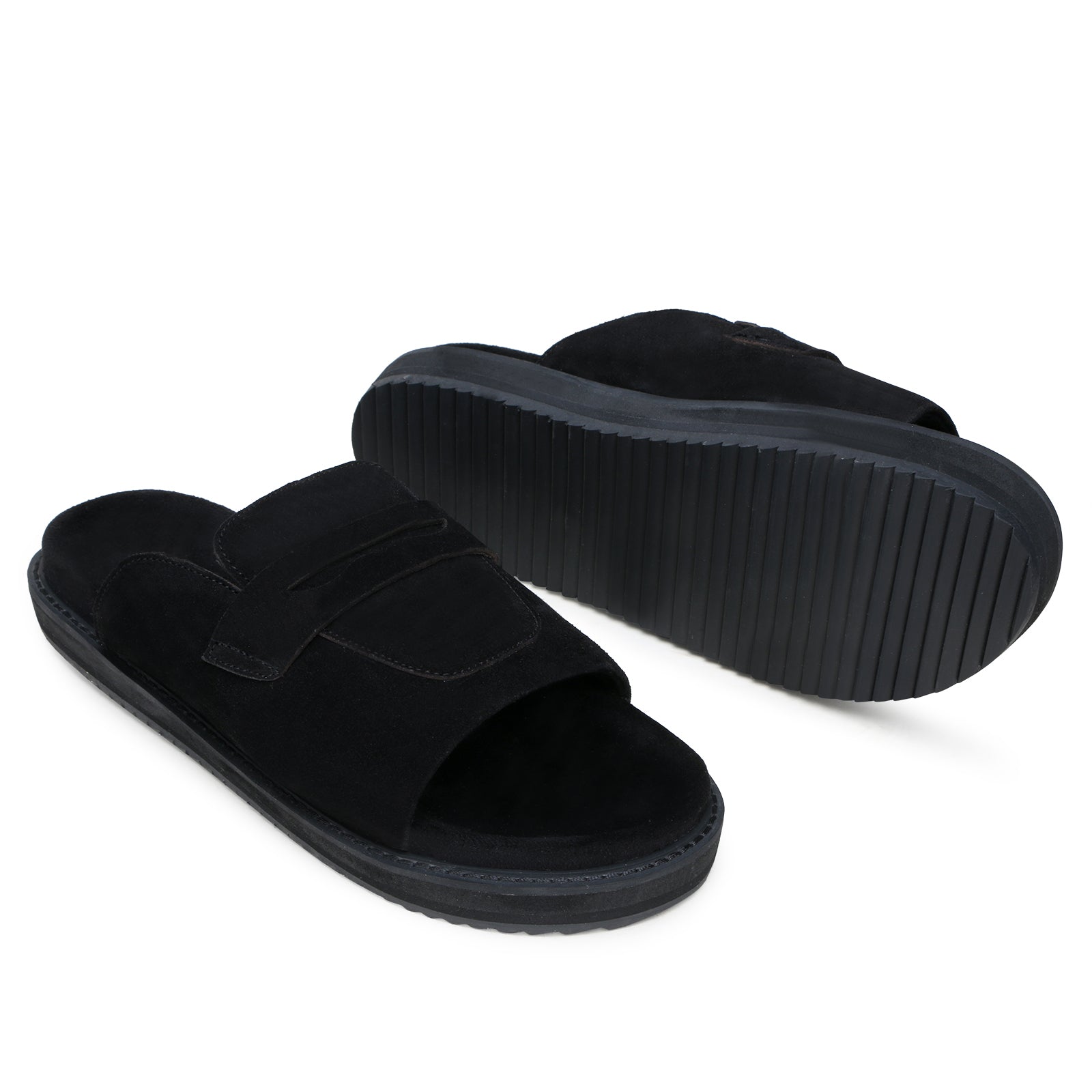 Milano Penny Sliders in Black