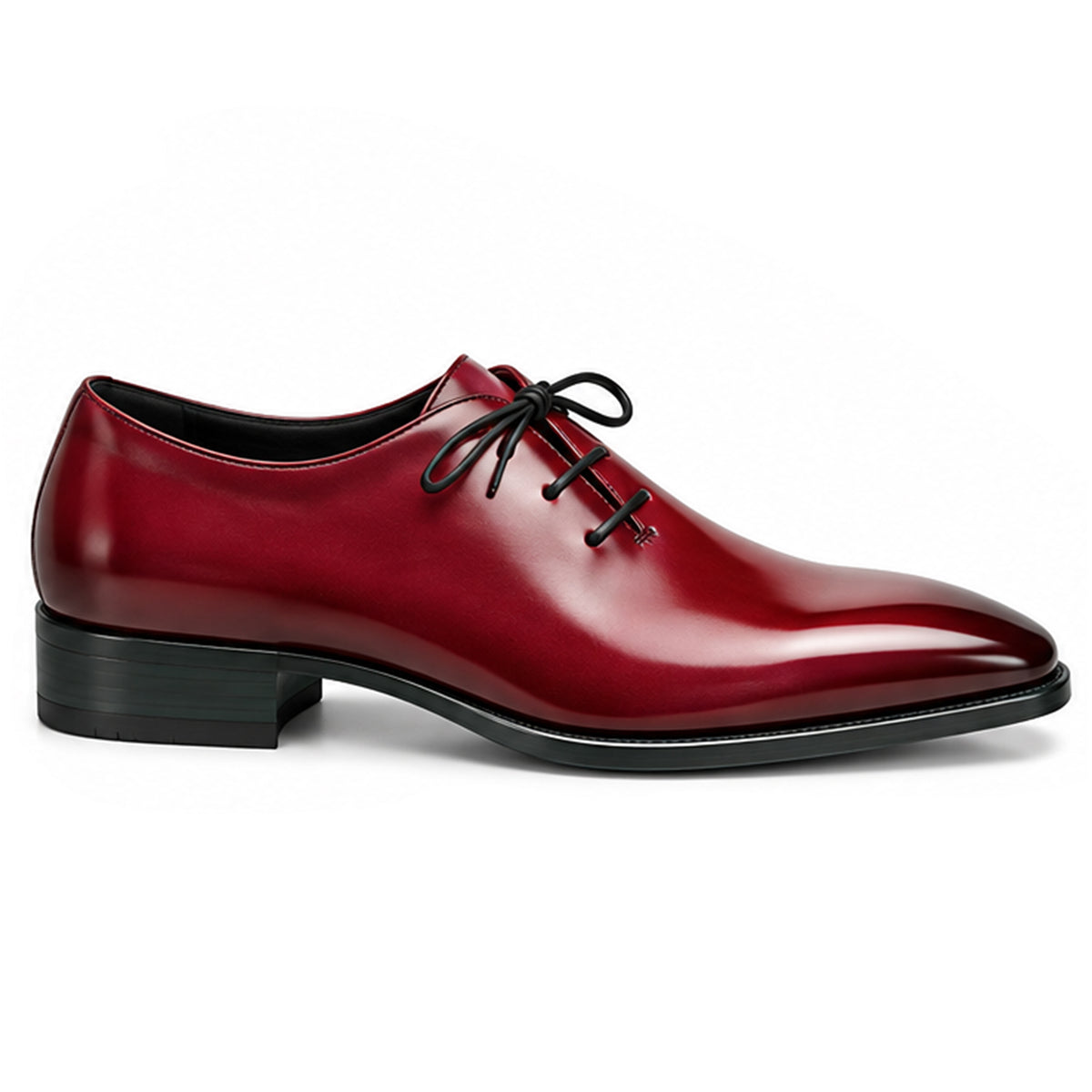 Bordo Wine Leather Lace-Up - men's shoes, view 4