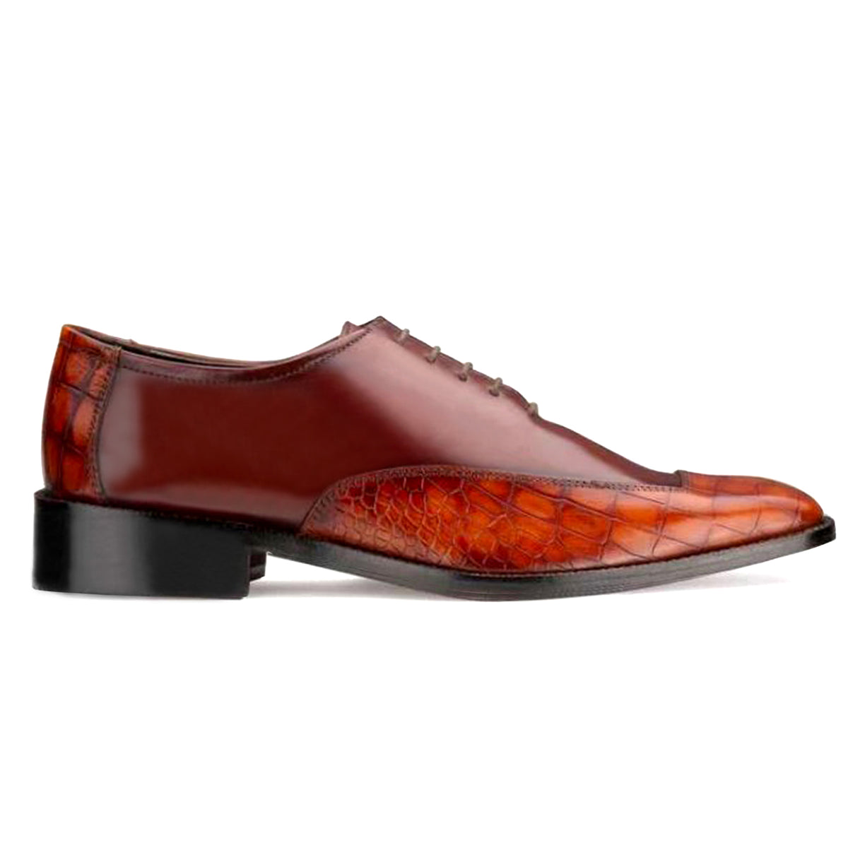 Atticus Oxford Shoes In Brown & Tan / clearance