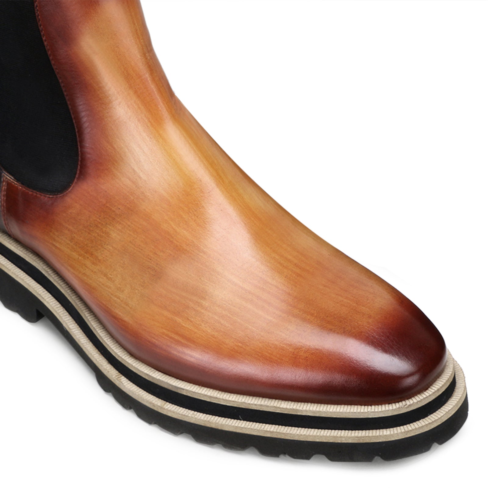 Firenze Lug Chelsea in Whisky Patina