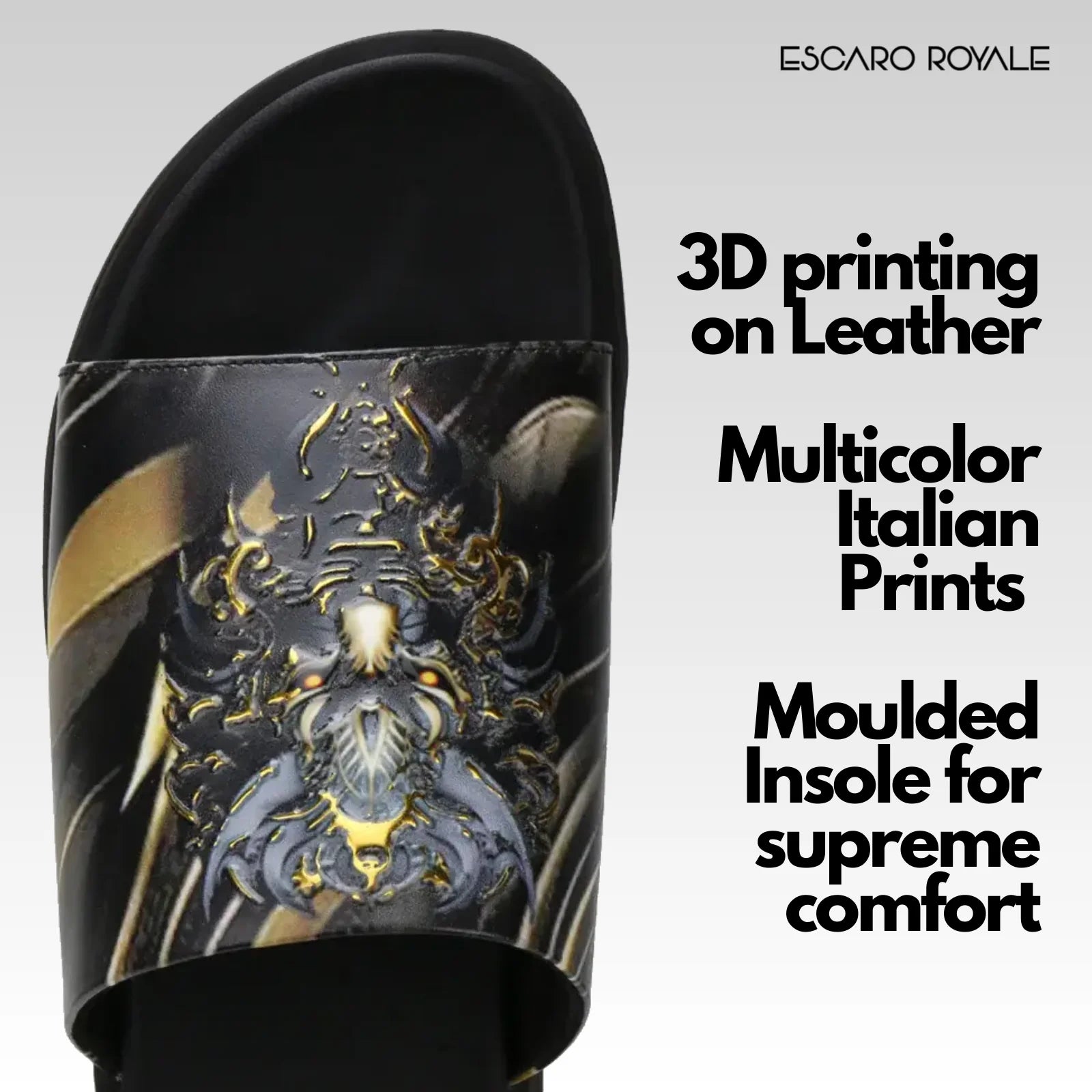 The Outram 3D Printed Slippers In Grey