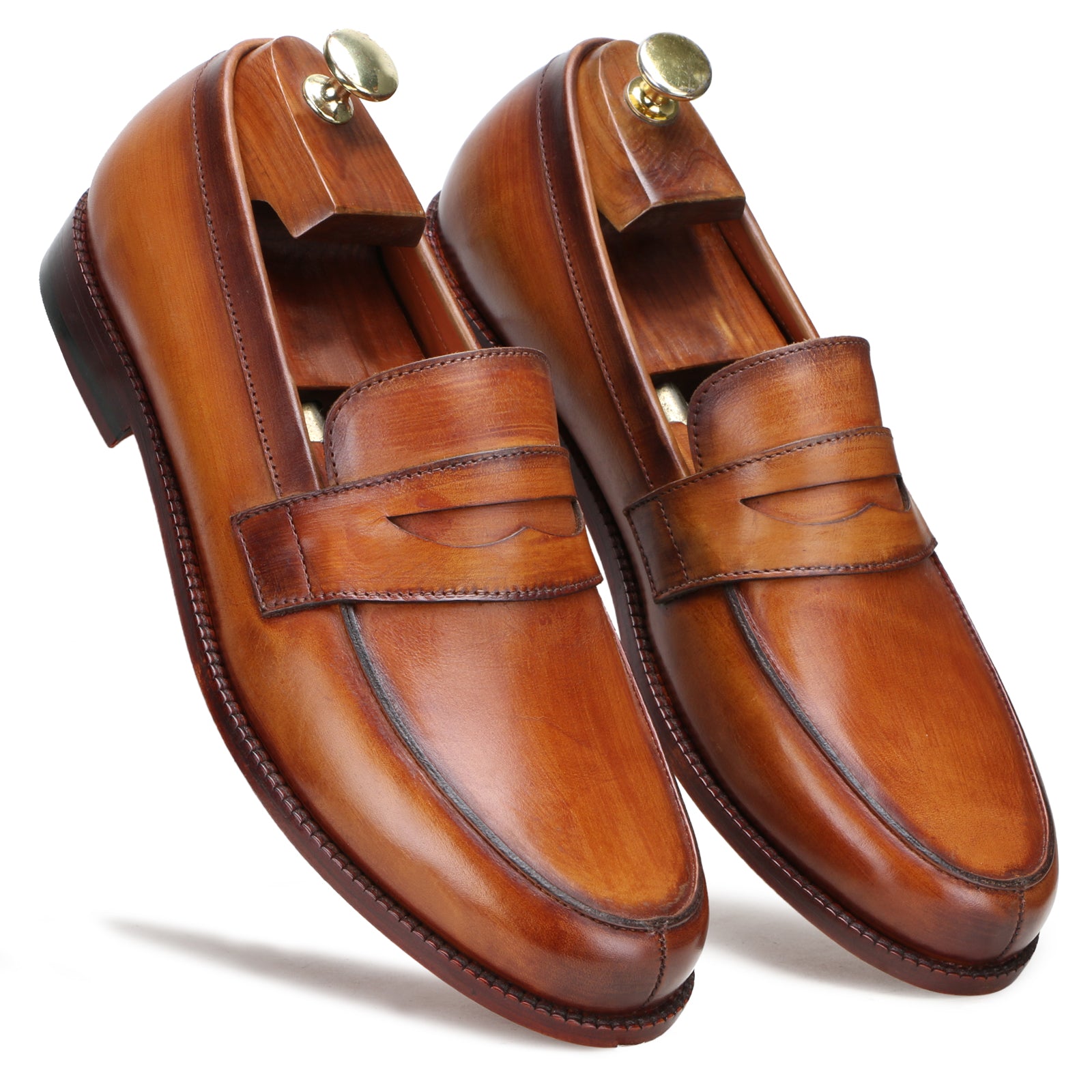 Montclair Penny Loafers in Tan