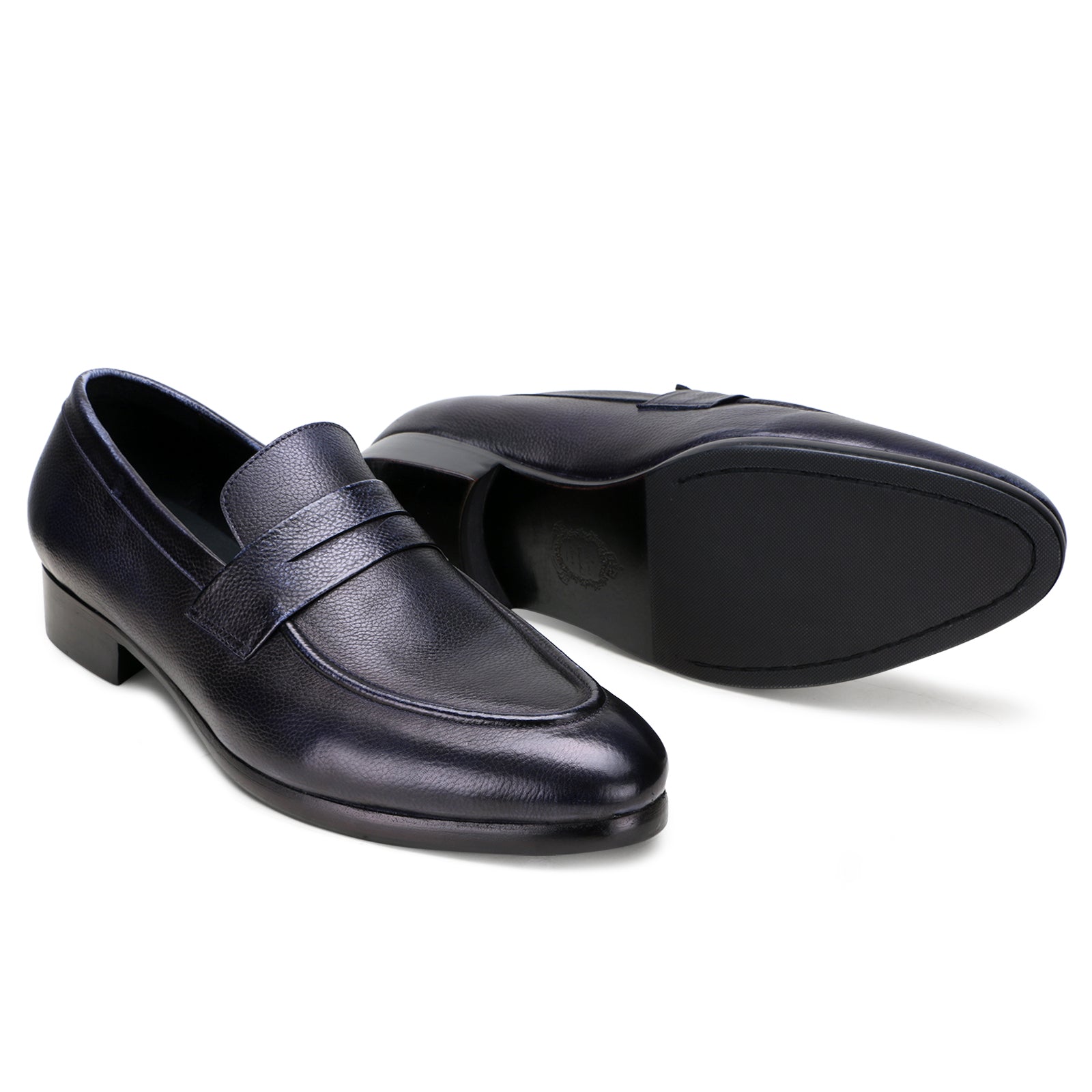 Oliver Sleek Unlined Loafers in Blue