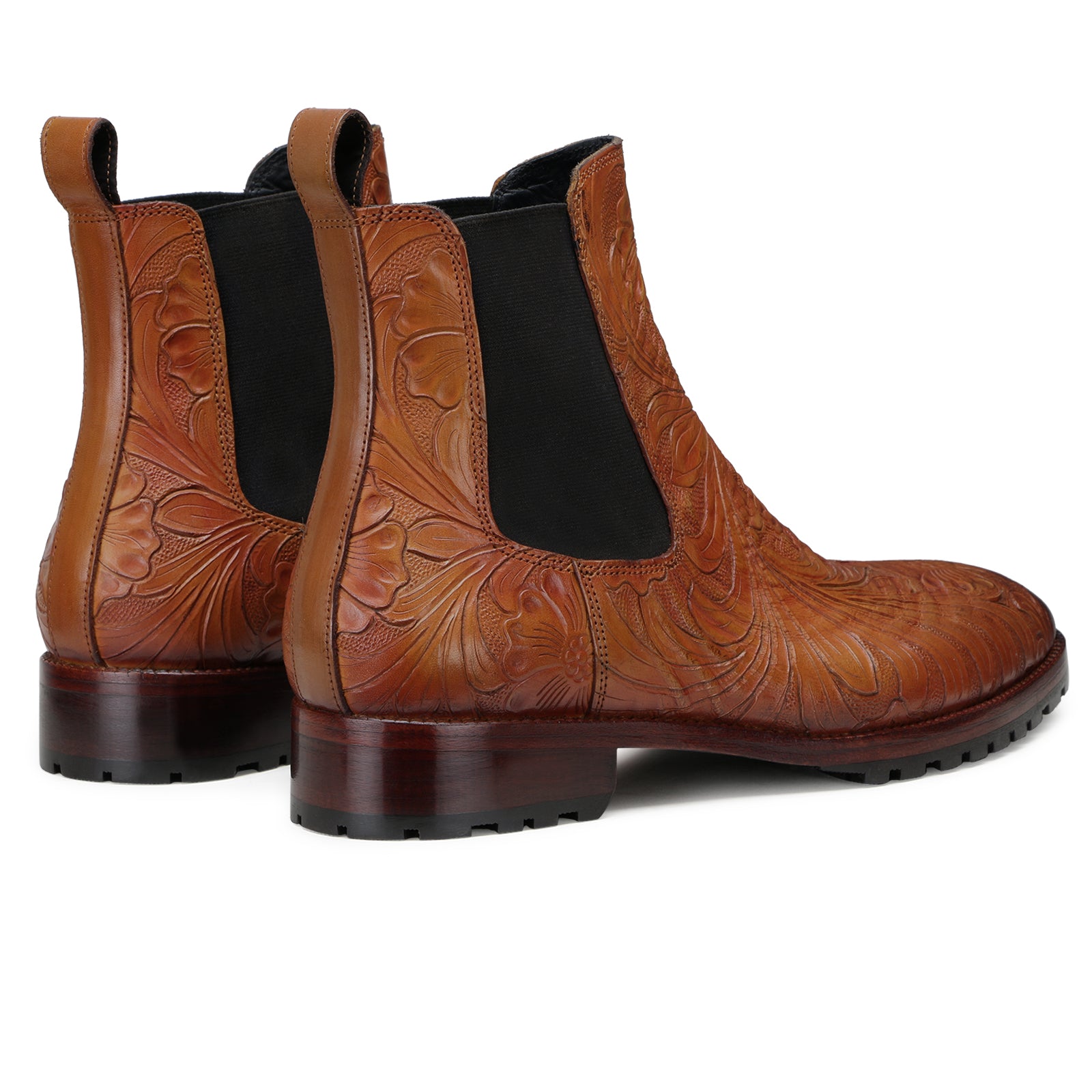 Florentine Nakkashi Chelsea Boots in Whisky Patina