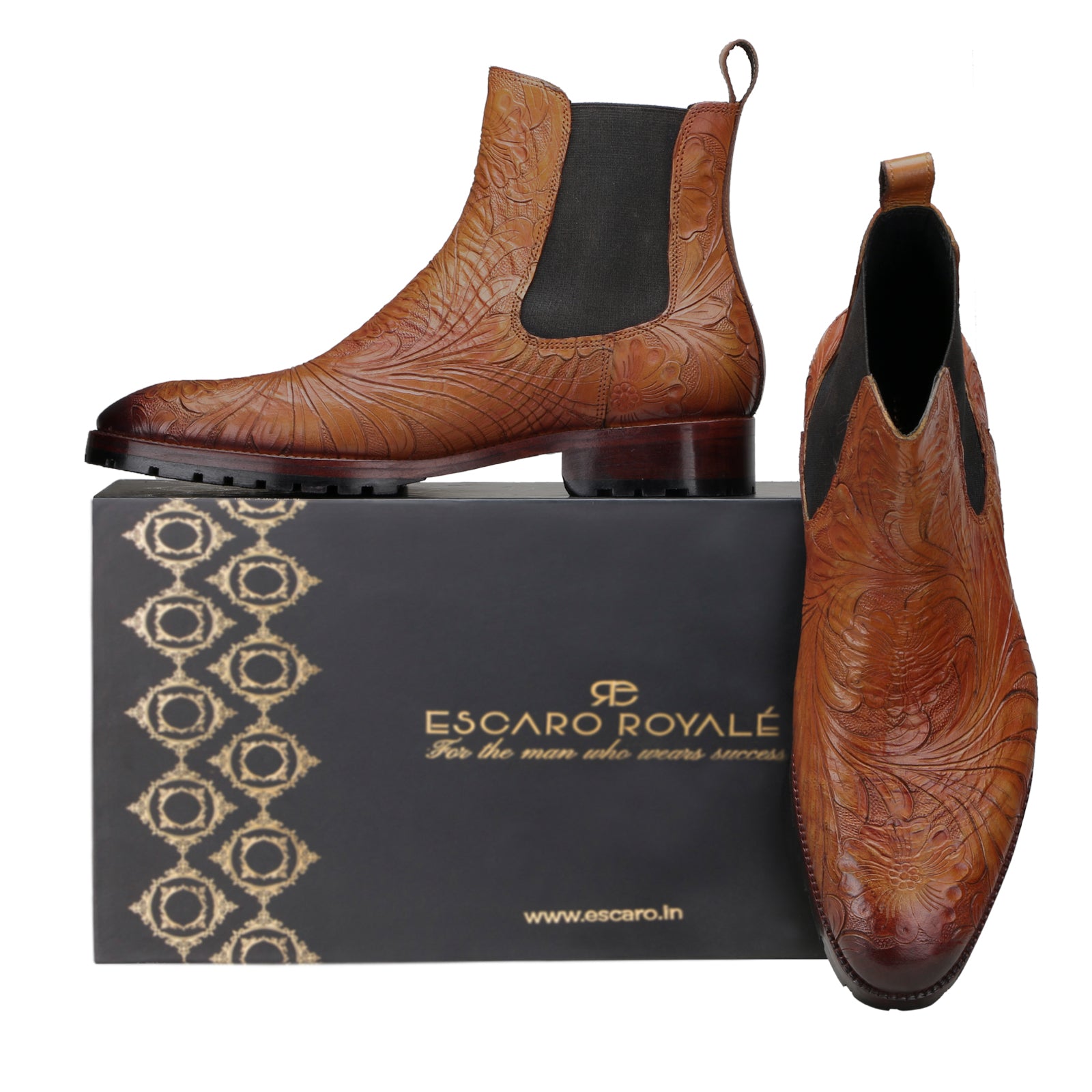 Florentine Nakkashi Chelsea Boots in Whisky Patina