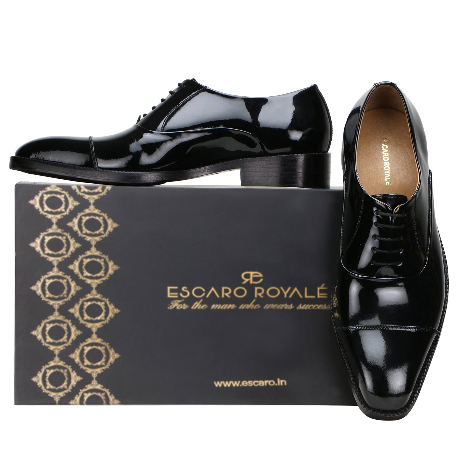 The Hoboken Patent Oxfords In Black