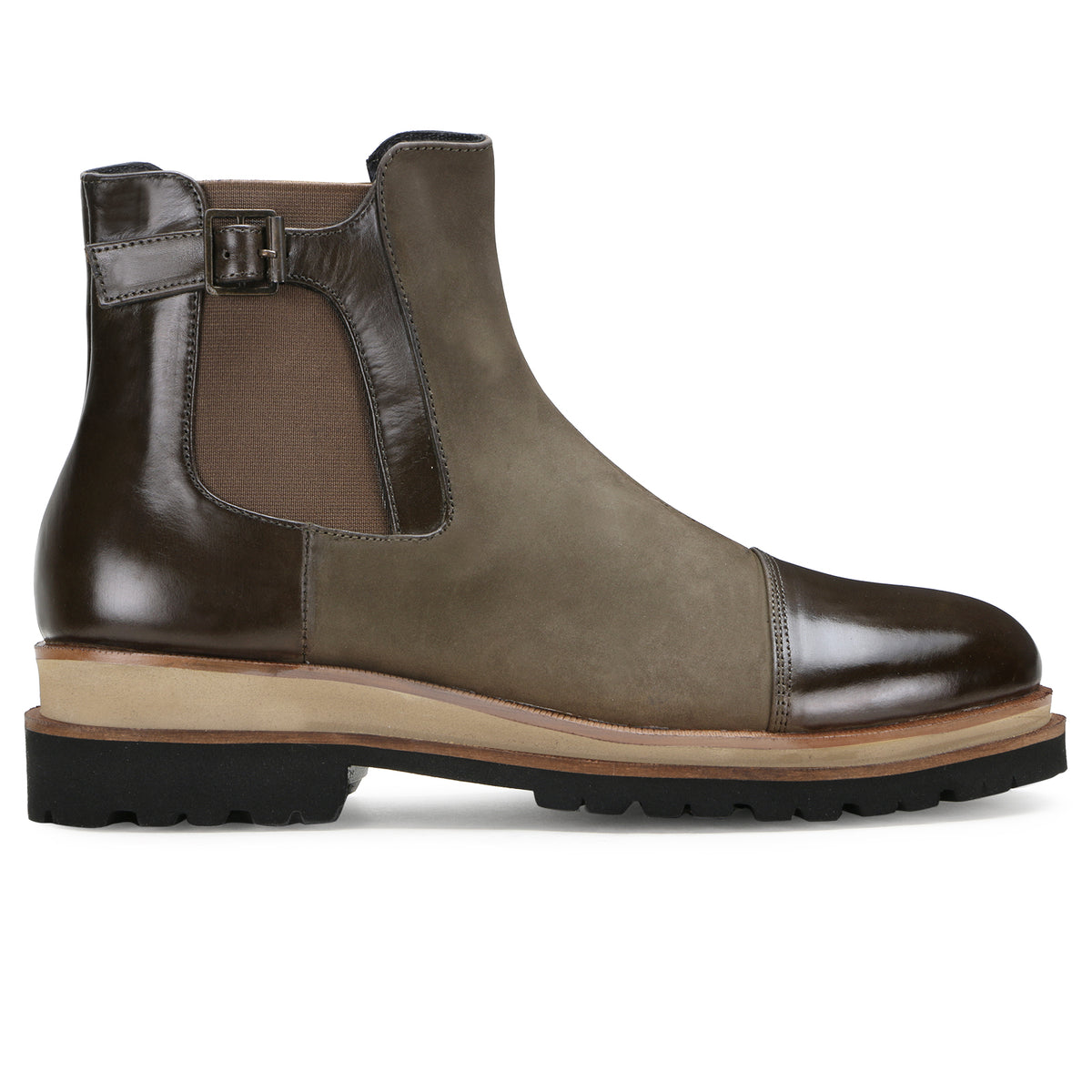 Maurice Zipper Boots in Olive - men's leather shoes, view 4