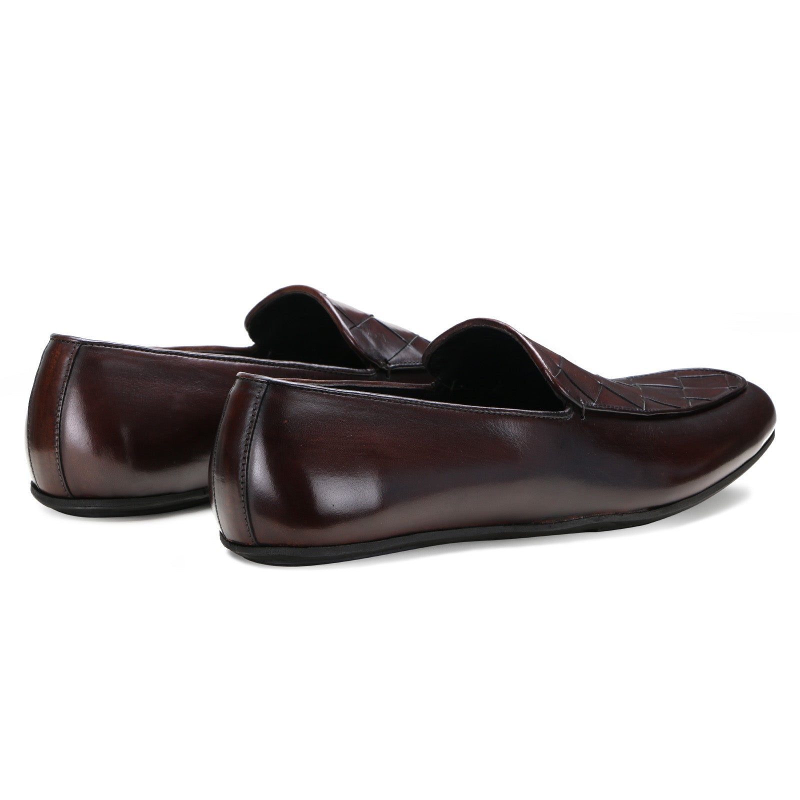 Fayden Bold Weaved Loafer in Brown