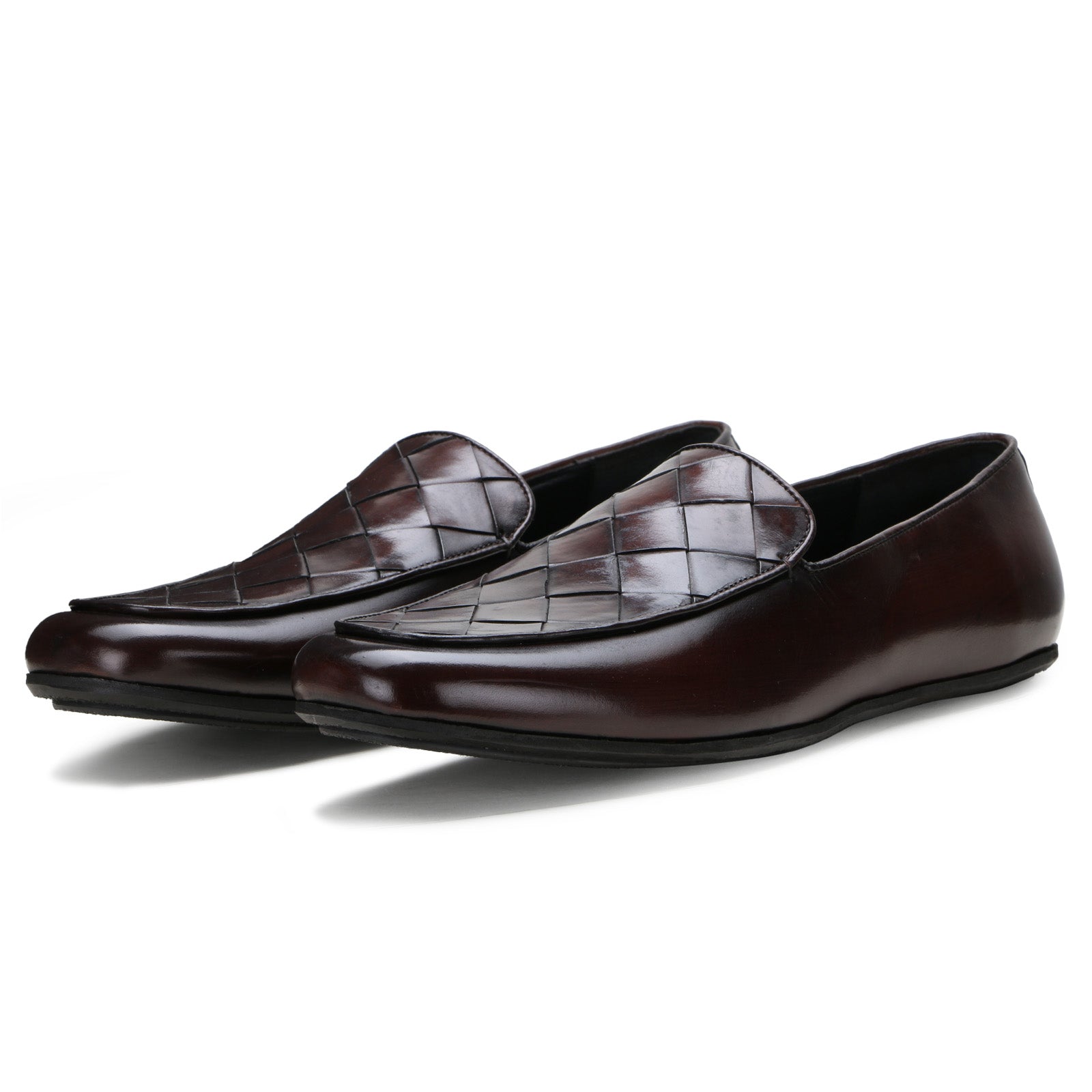 Fayden Bold Weaved Loafer in Brown
