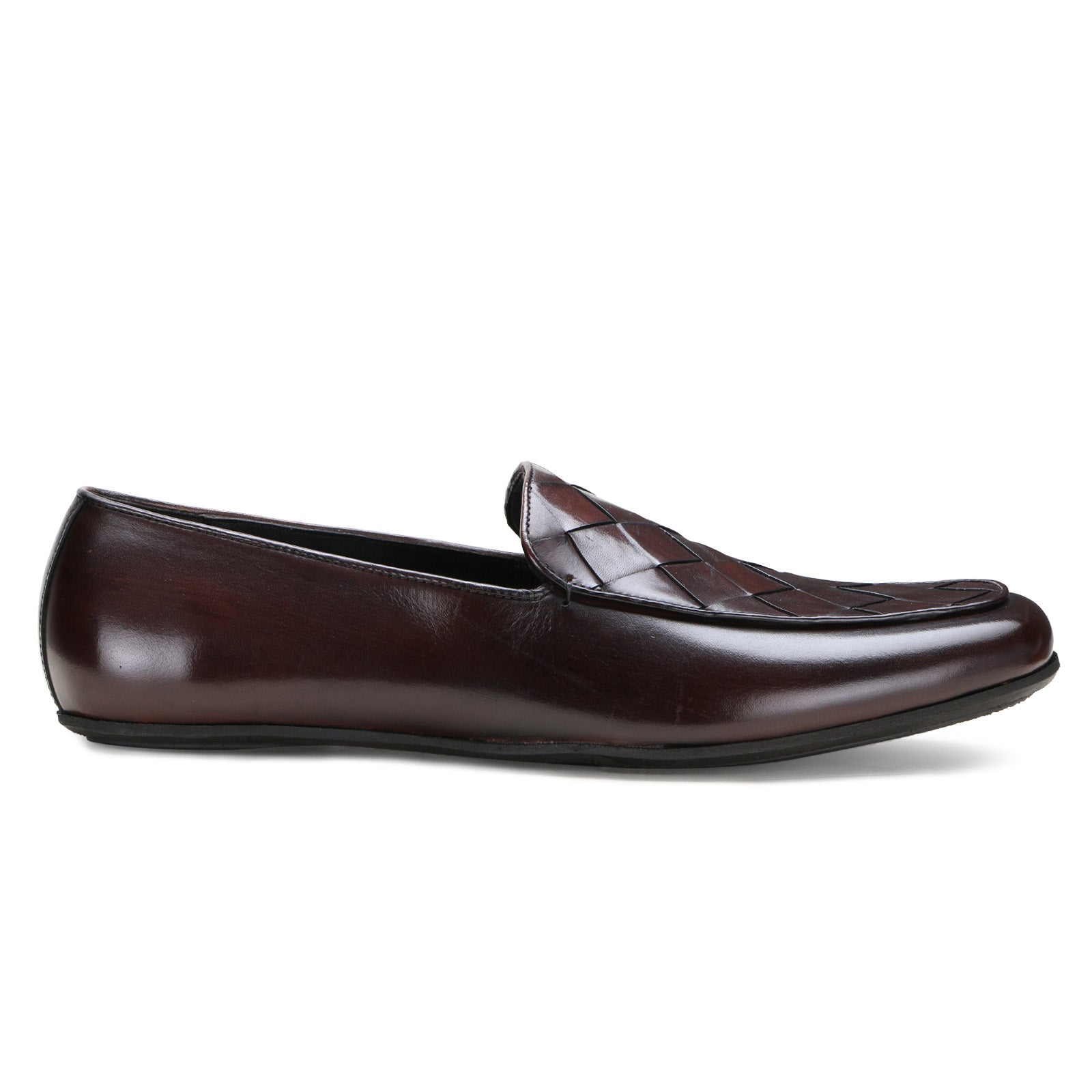 Fayden Bold Weaved Loafer in Brown