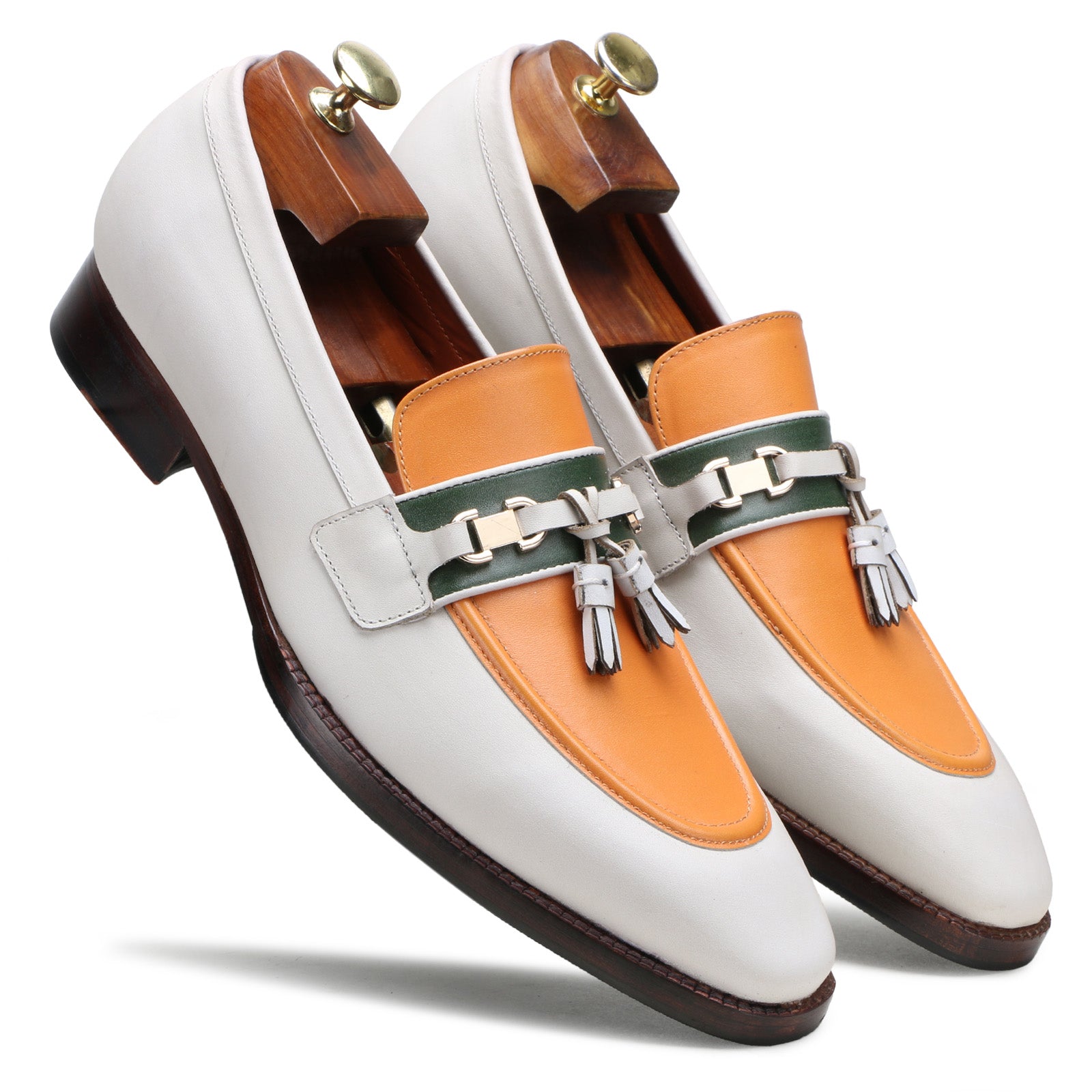 Escaro Royale Brooks Leather shoes in Beige for Men