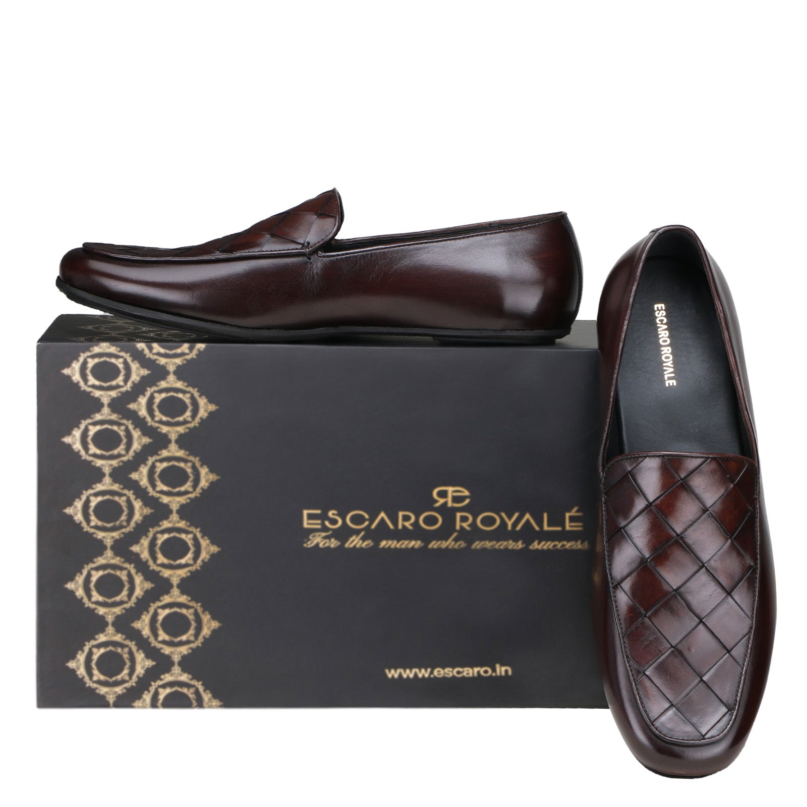 Fayden Bold Weaved Loafer in Brown