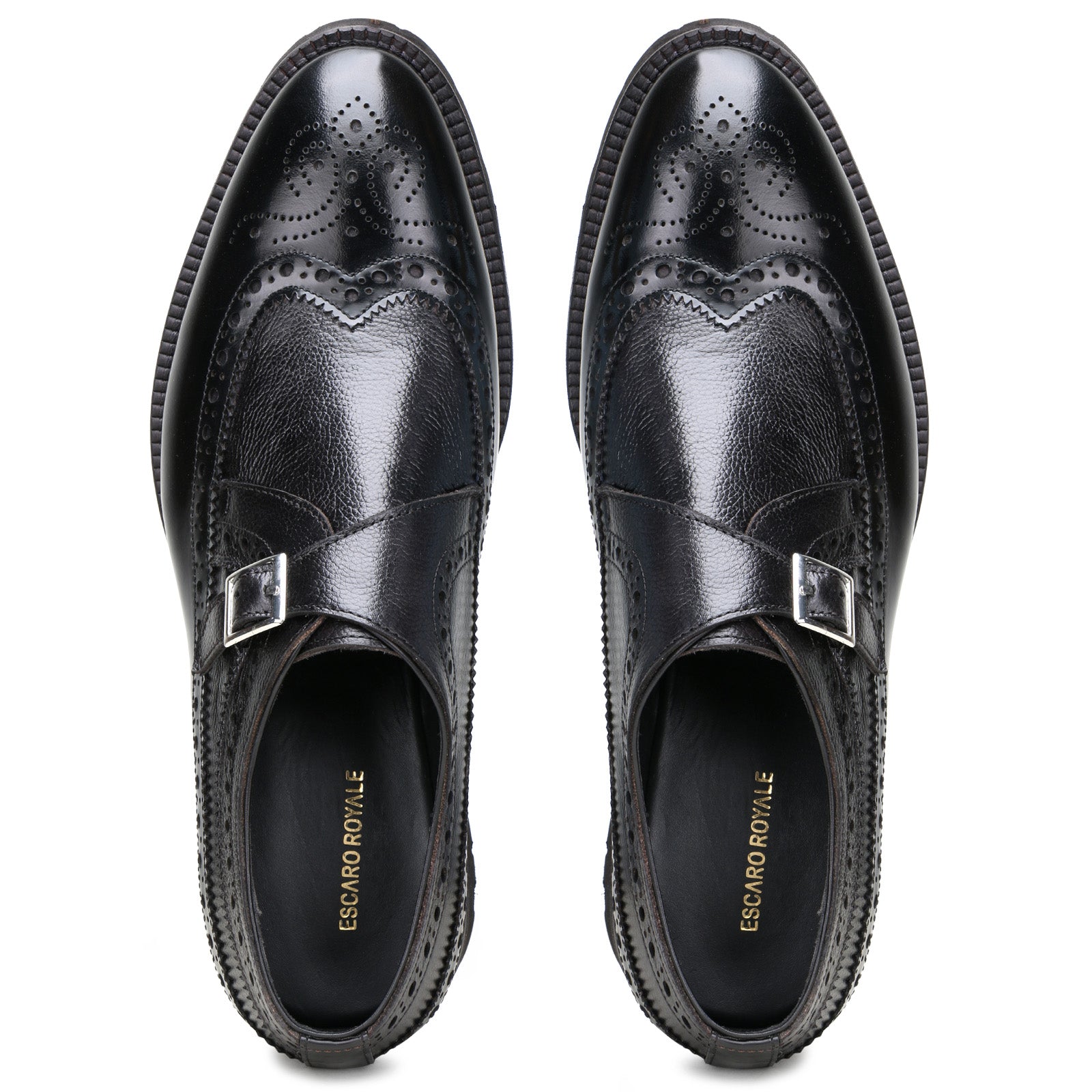 Escaro Royale Stature  Leather shoes in Black for Men
