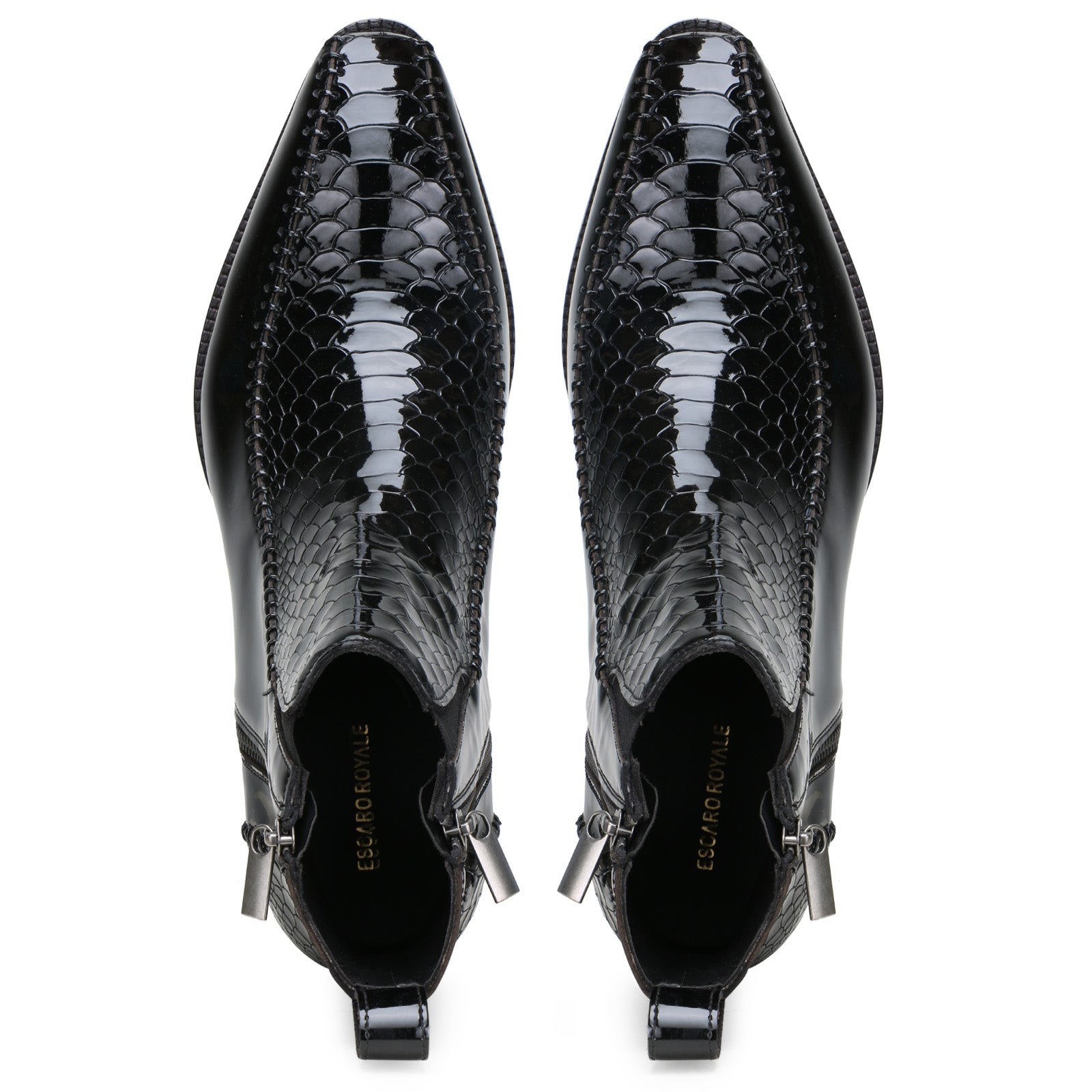 Escaro Royale Langston  Leather shoes in Black for Men
