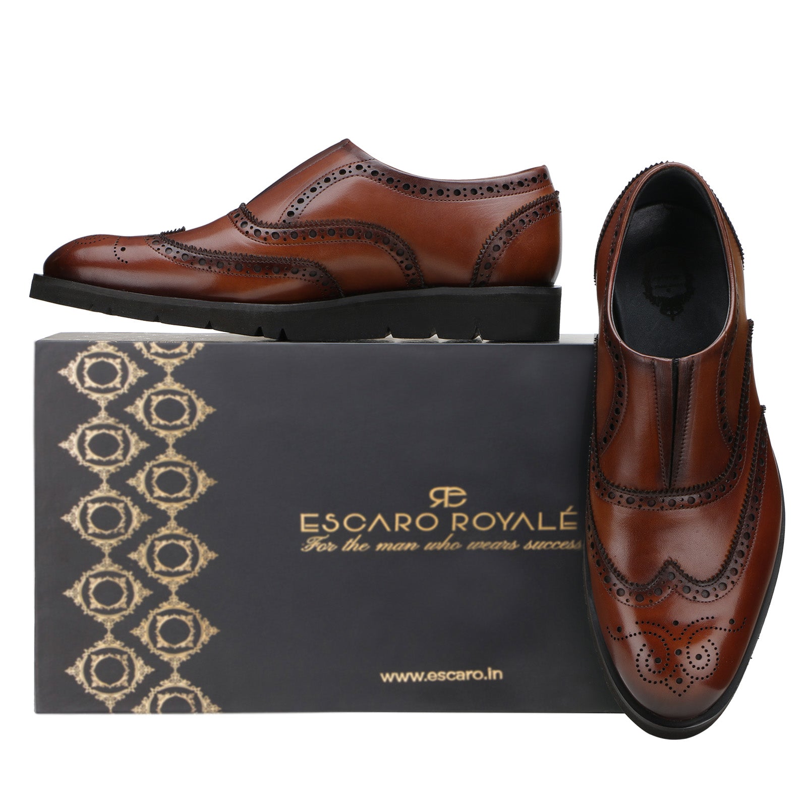 Kyle AirFlexLite  wingtip Loafers in Brown