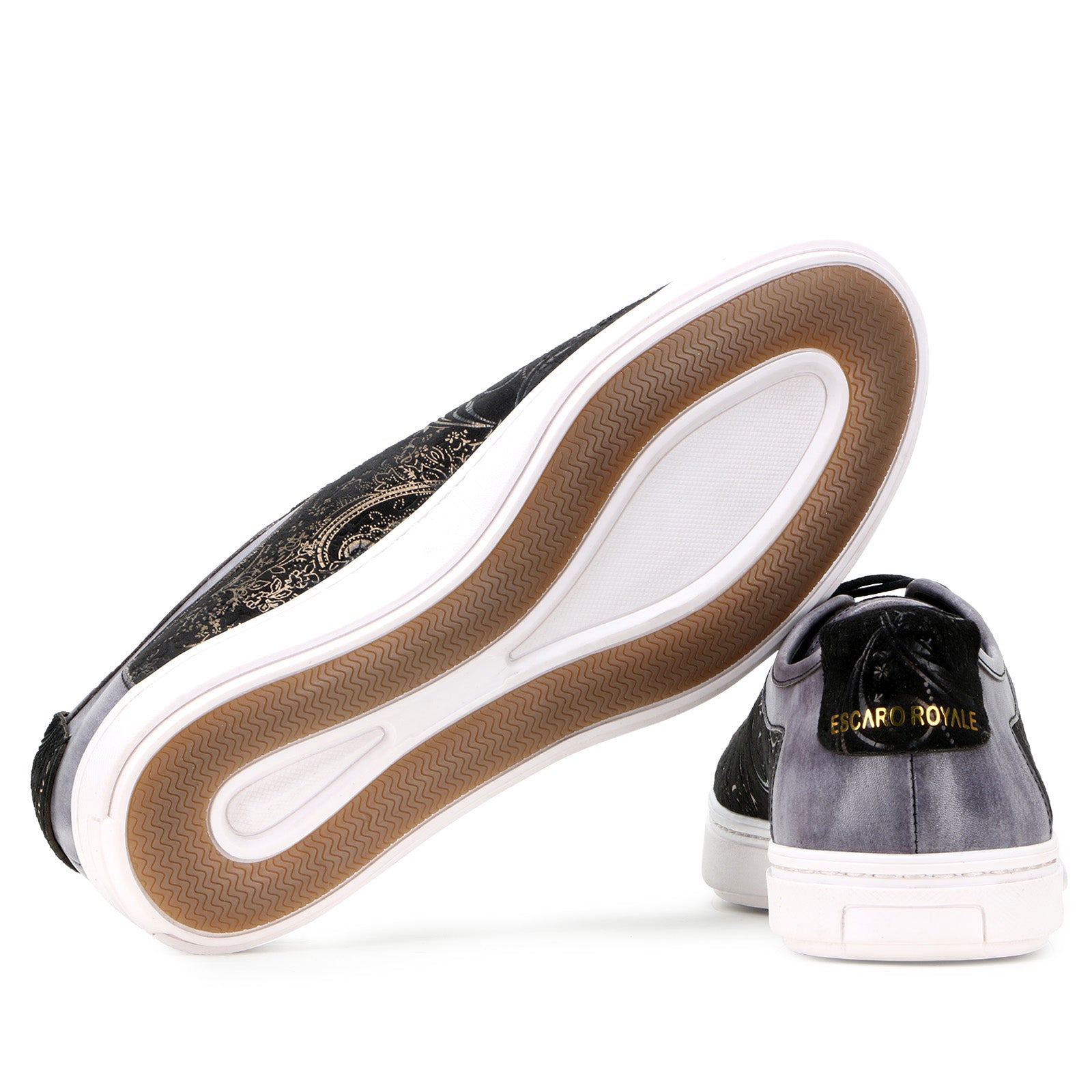 Foilio Luxury Sneakers In Gray Black