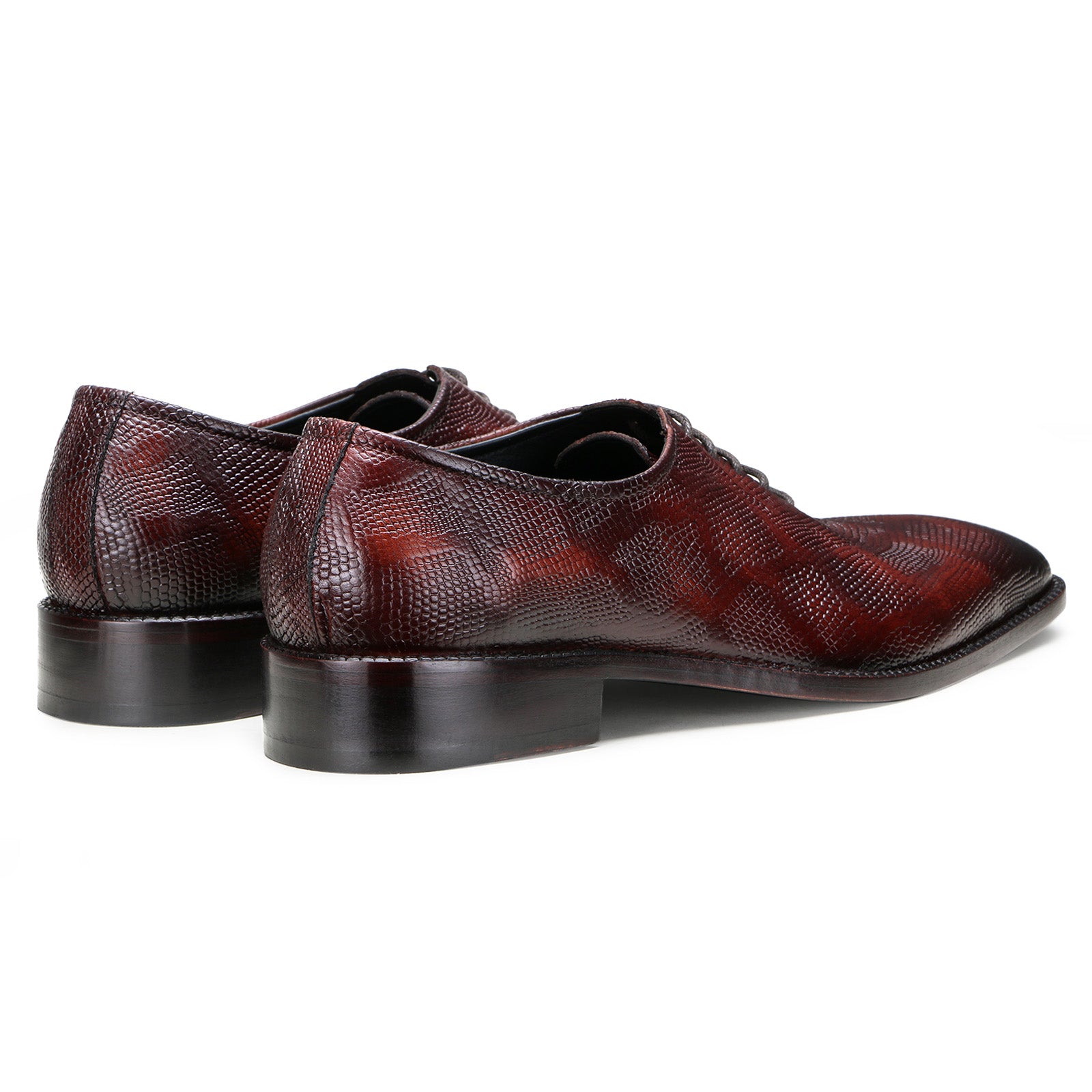 Bastion Goodyear-welted Fiddleback Oxfords in Brown