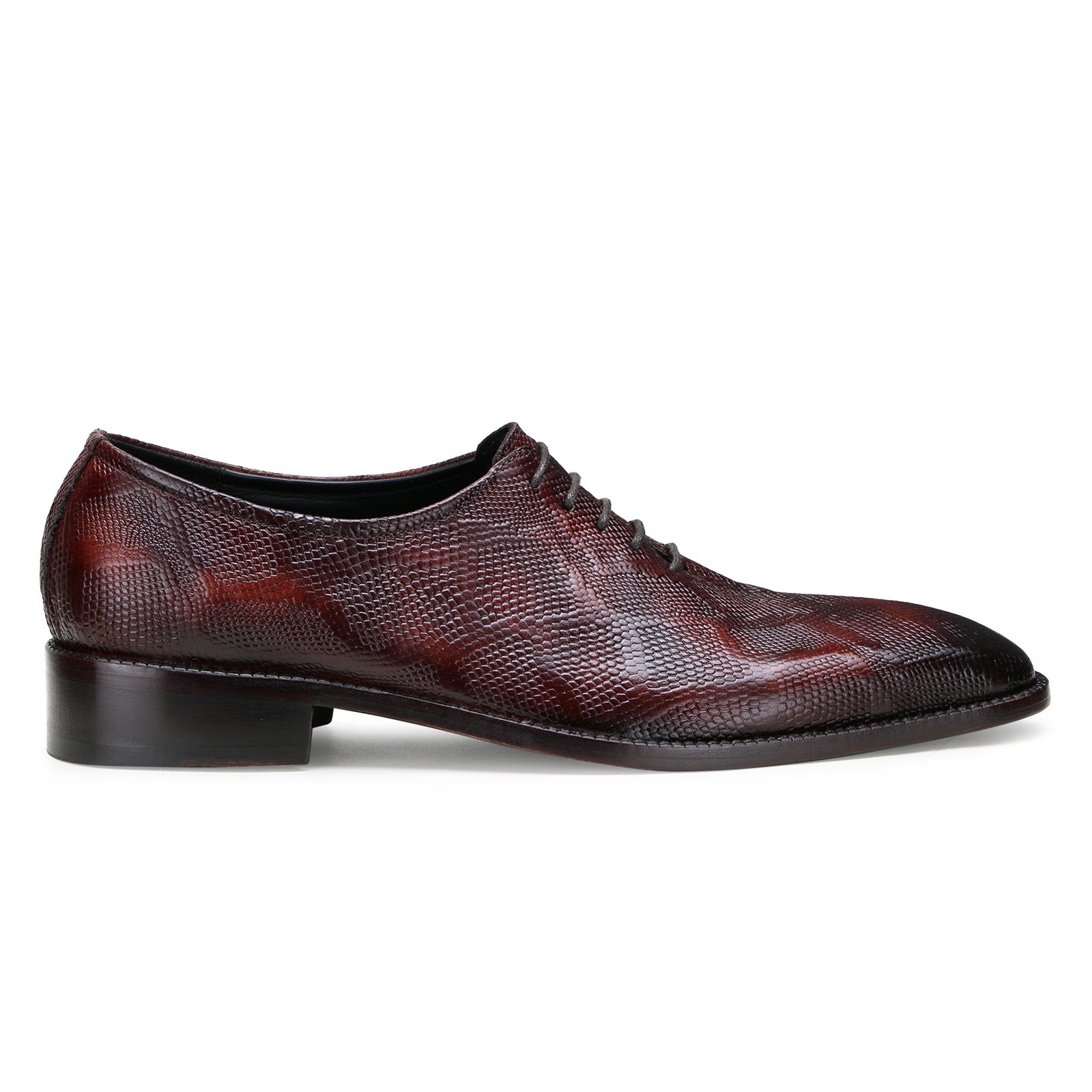 Bastion Goodyear-welted Fiddleback Oxfords in Brown