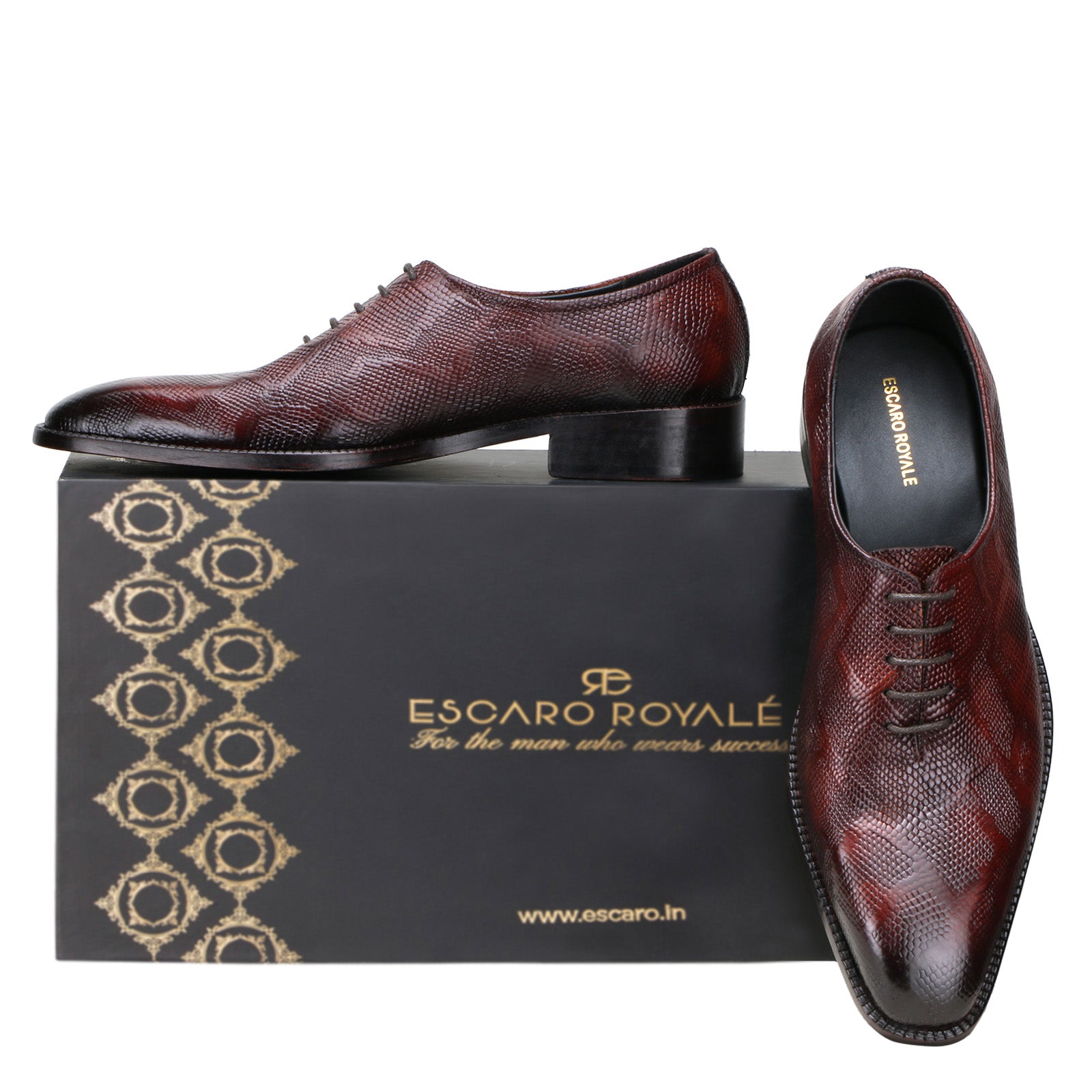 Bastion Goodyear-welted Fiddleback Oxfords in Brown