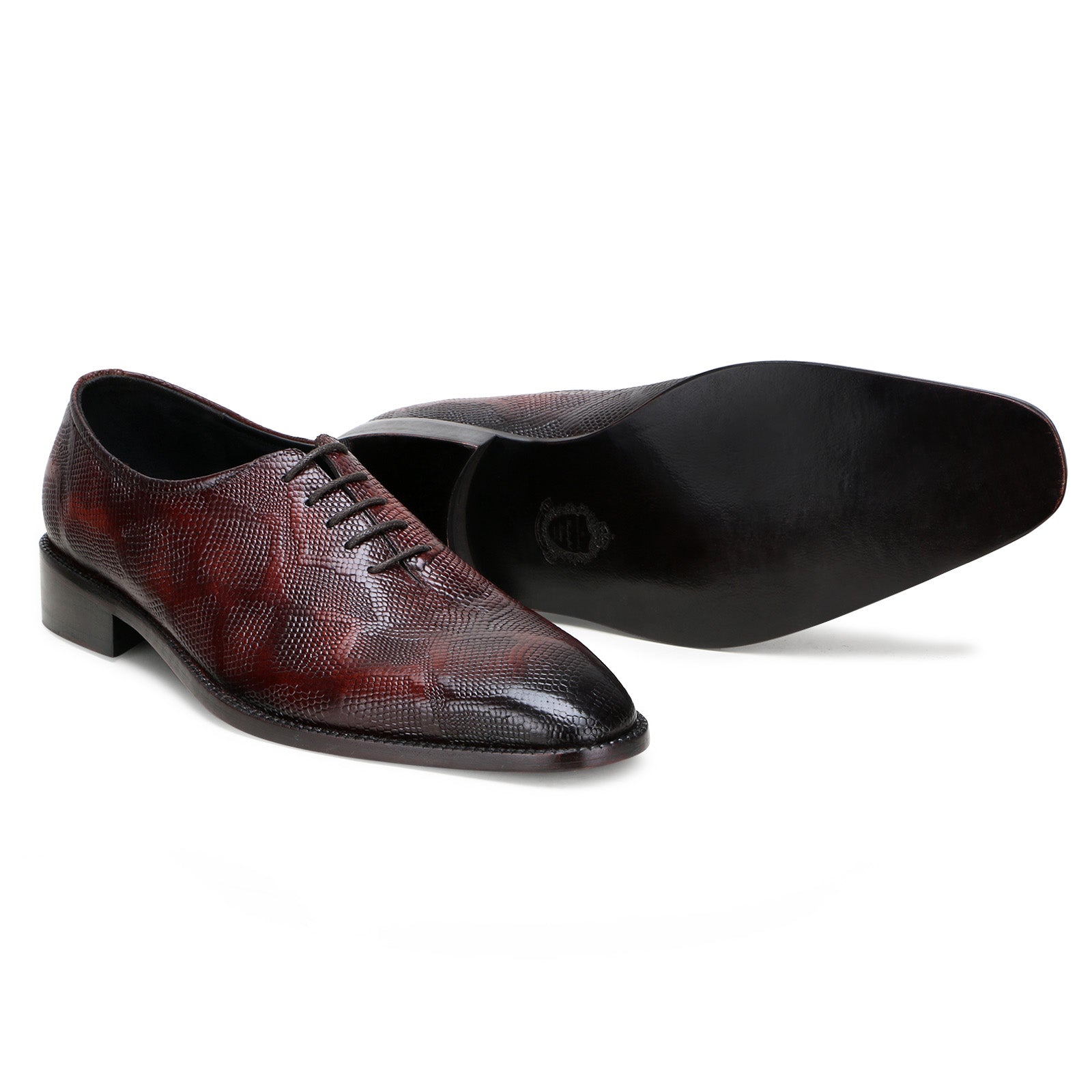 Bastion Goodyear-welted Fiddleback Oxfords in Brown