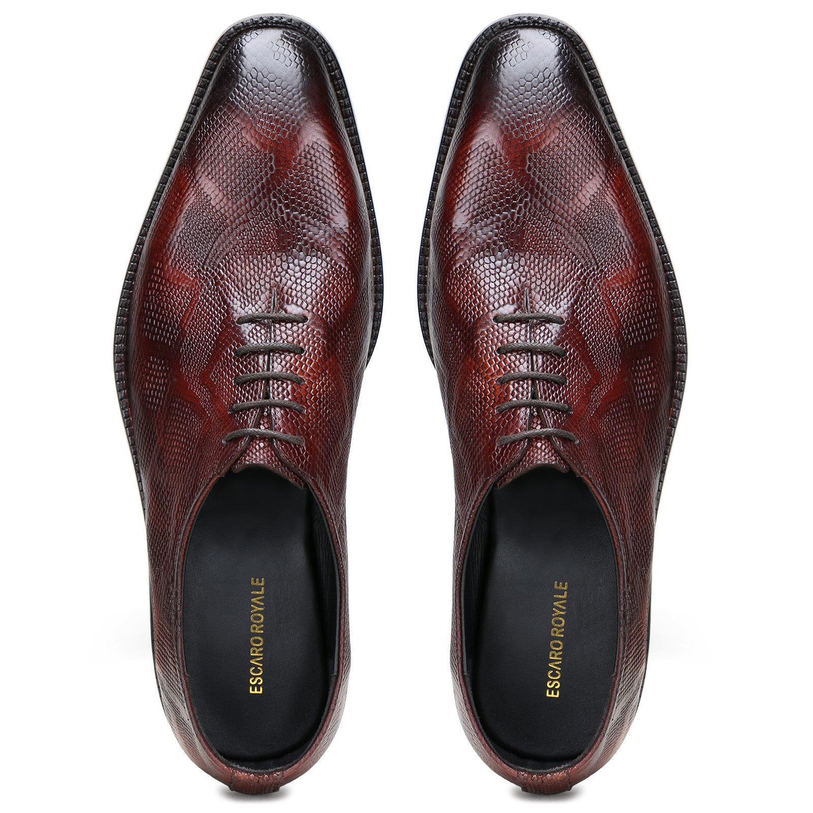 Bastion Goodyear-welted Fiddleback Oxfords in Brown