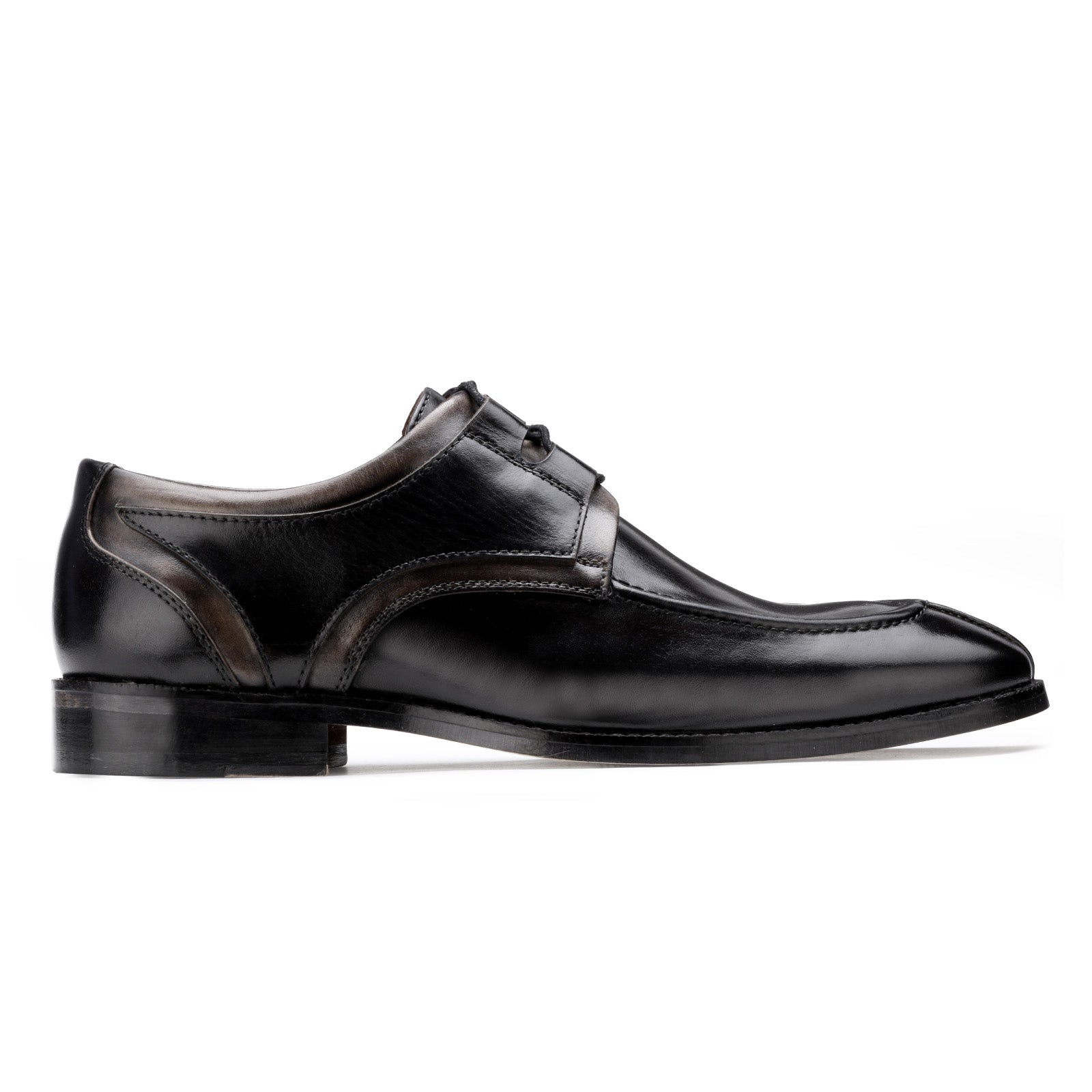 The Valentino Derby in Black Gray