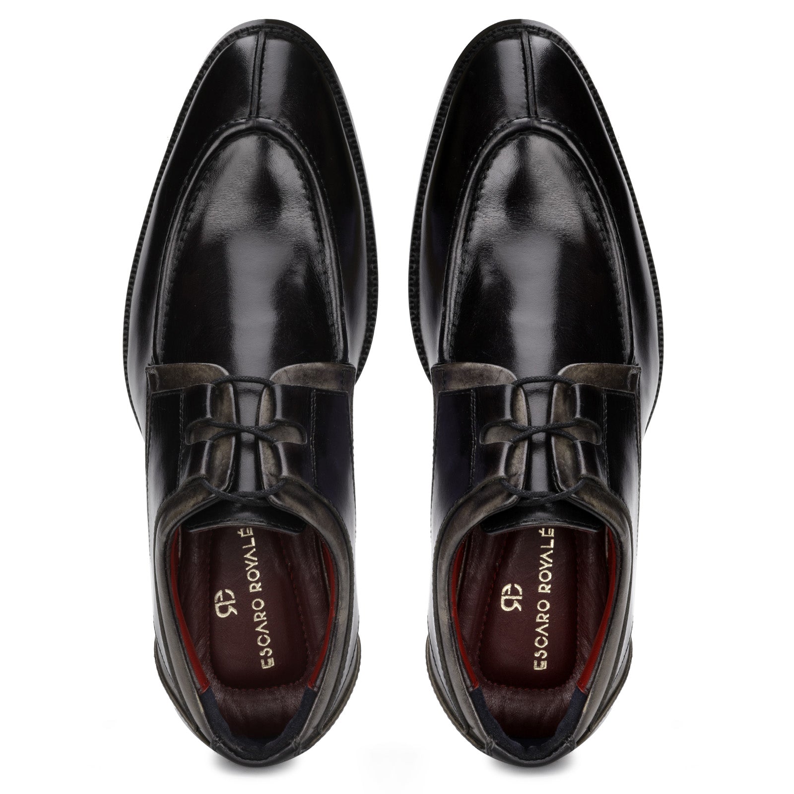 The Valentino Derby in Black Gray