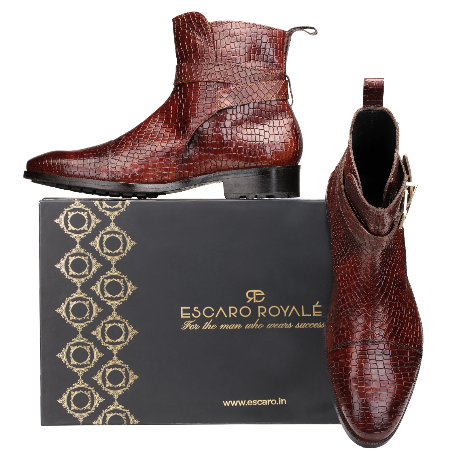 Jodhpur Boot in Patina Scales Wine