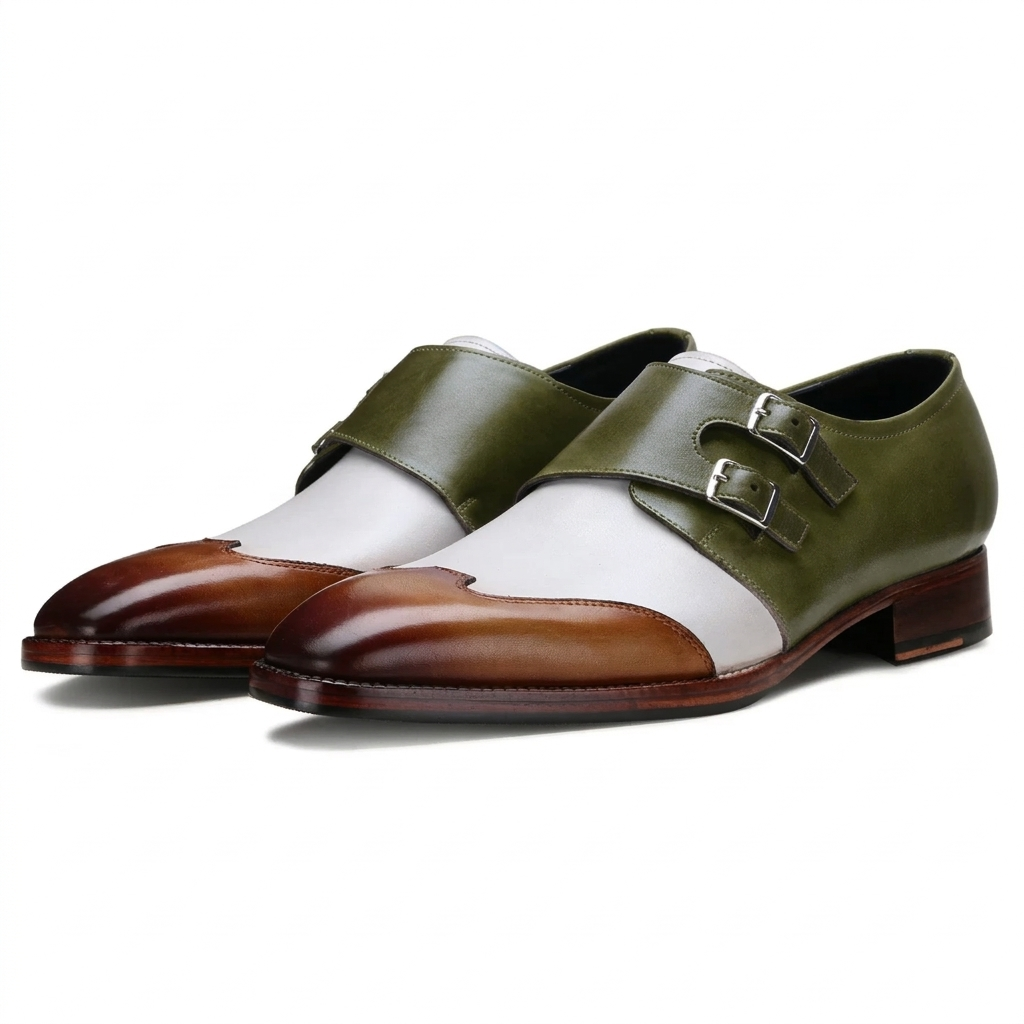 Modevo Double Monks in Olive