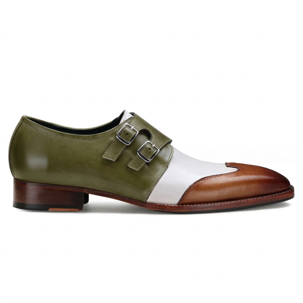Modevo Double Monks in Olive