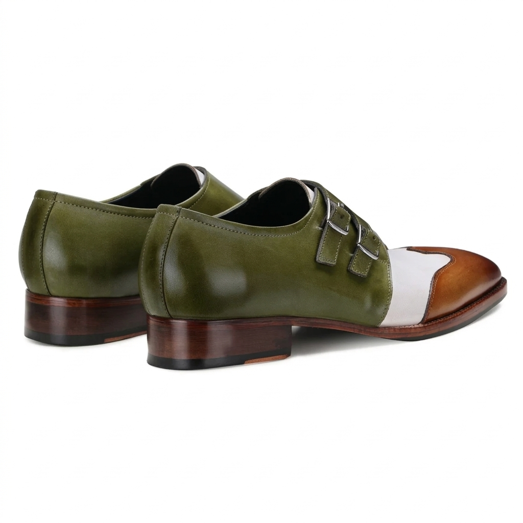 Modevo Double Monks in Olive