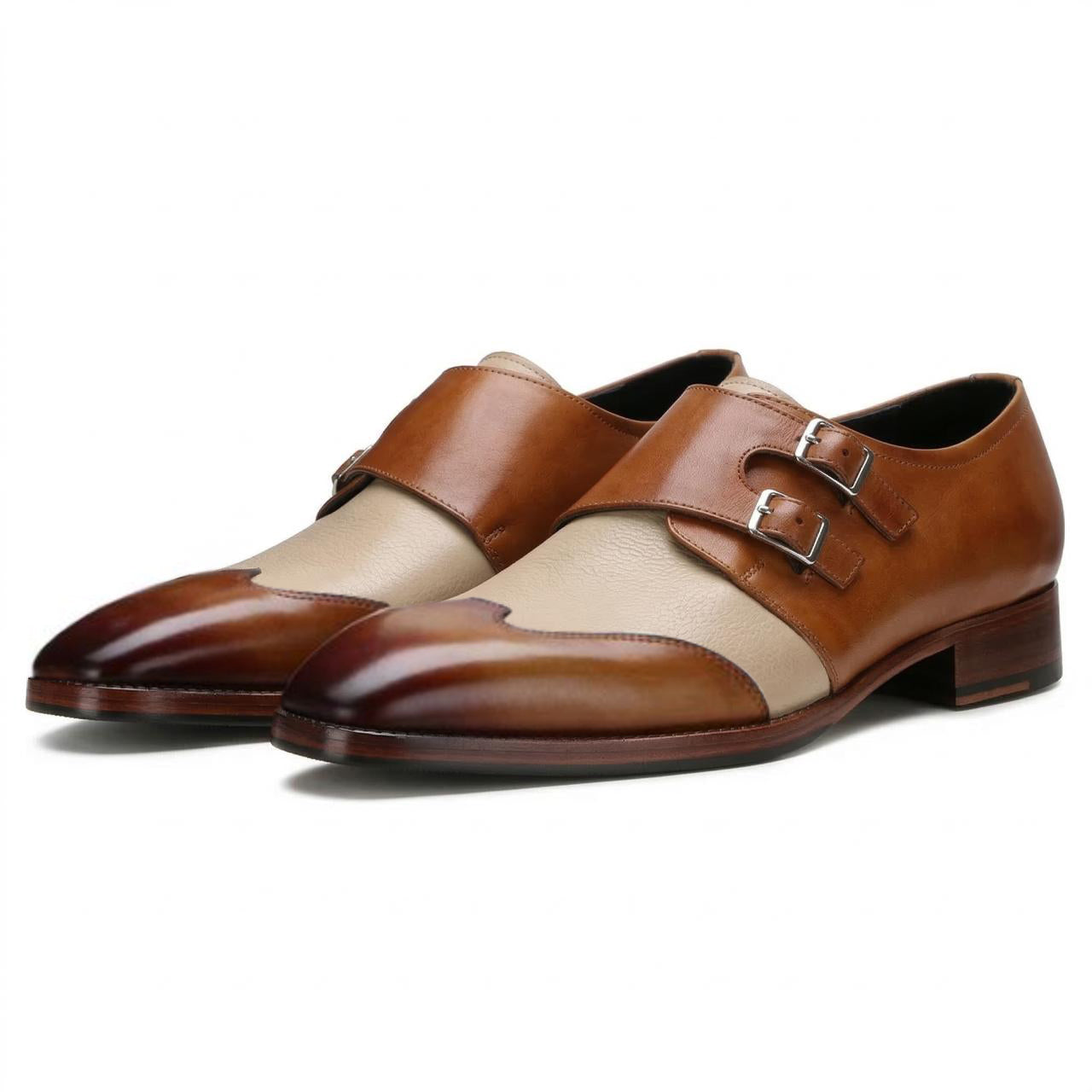 Modevo Double Monks in Tan