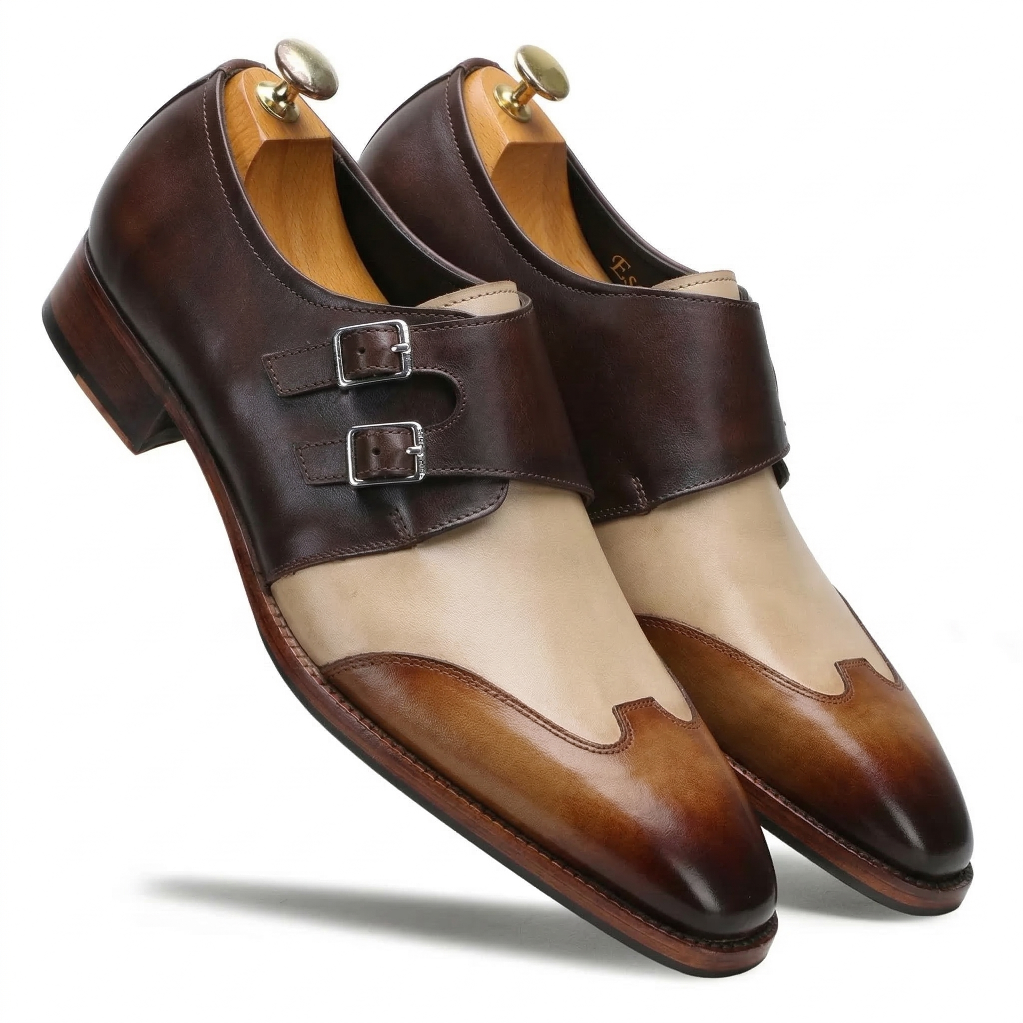 Modevo Double Monks in Brown