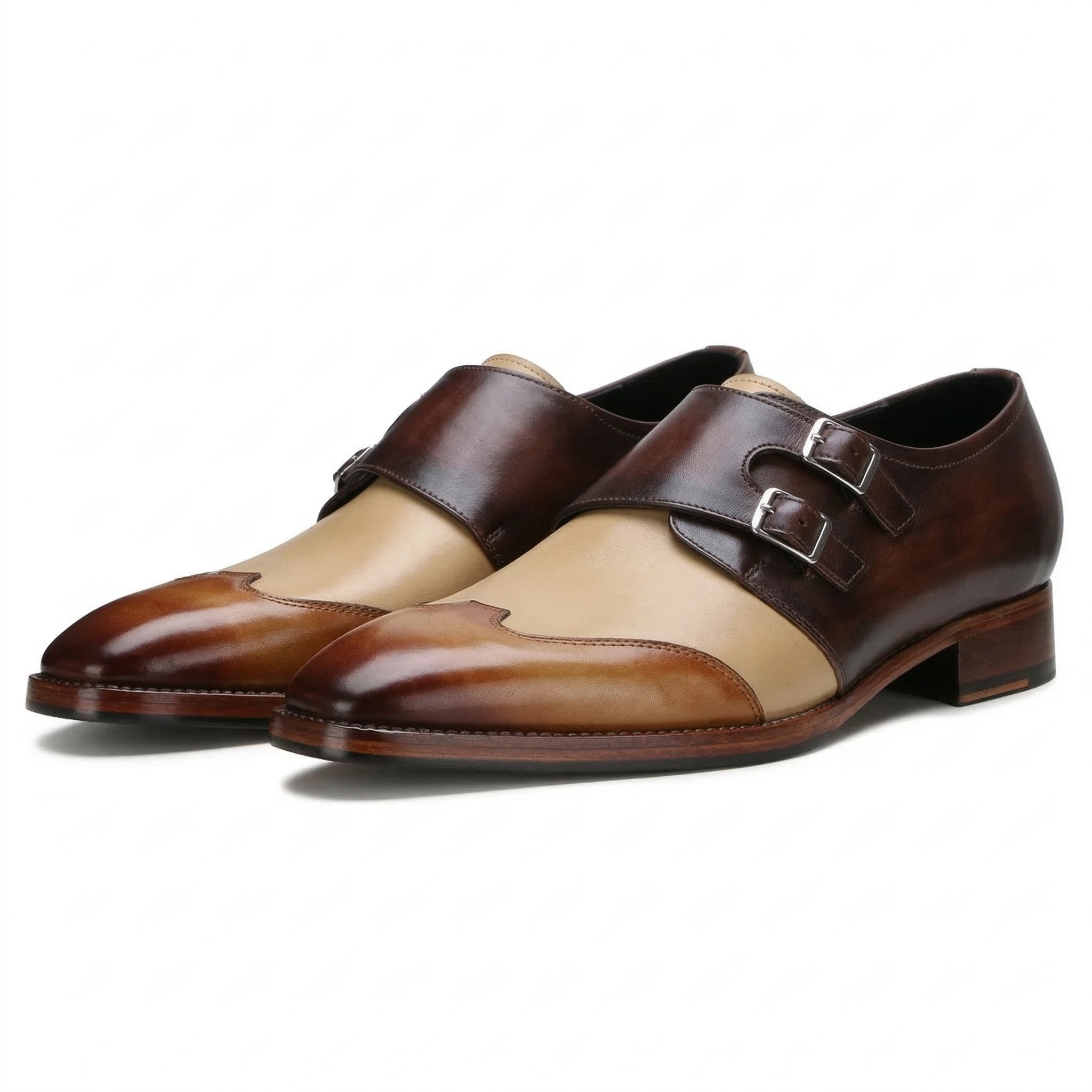 Modevo Double Monks in Brown
