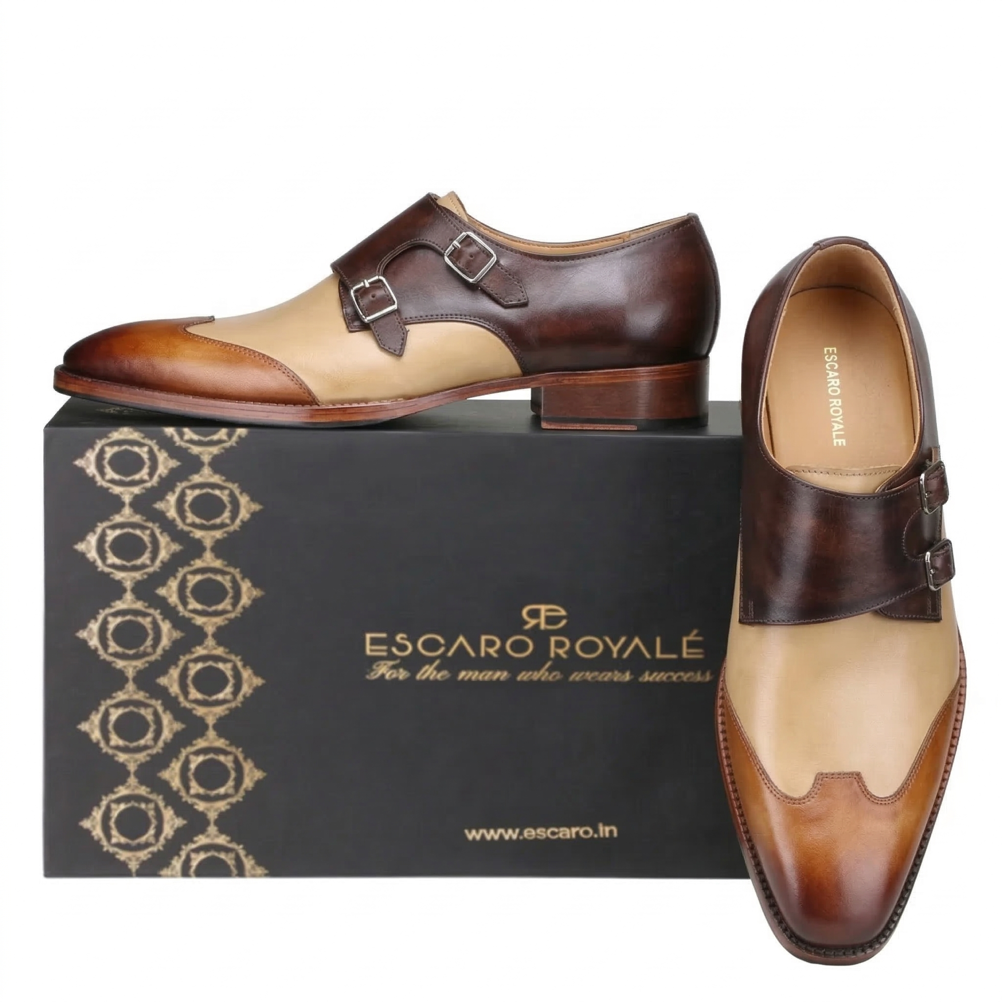 Modevo Double Monks in Brown