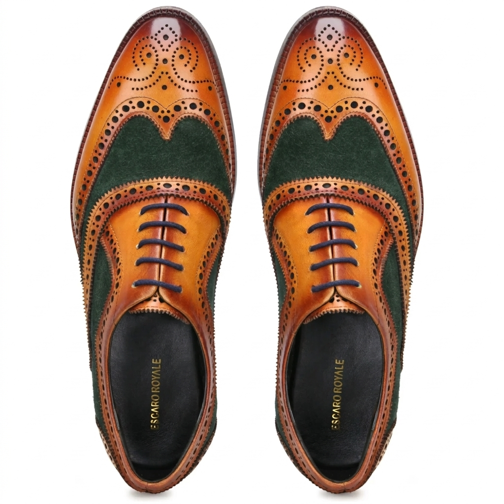 TanGreen London Brogues
