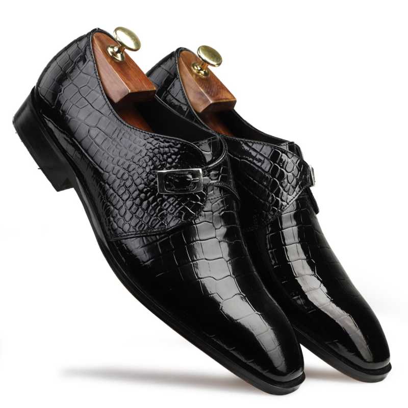 Leroy Monkstrap Shoes - Escaro Royale