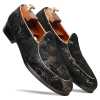 Wedlock Black-Gold Designer Loafers - Escaro Royale