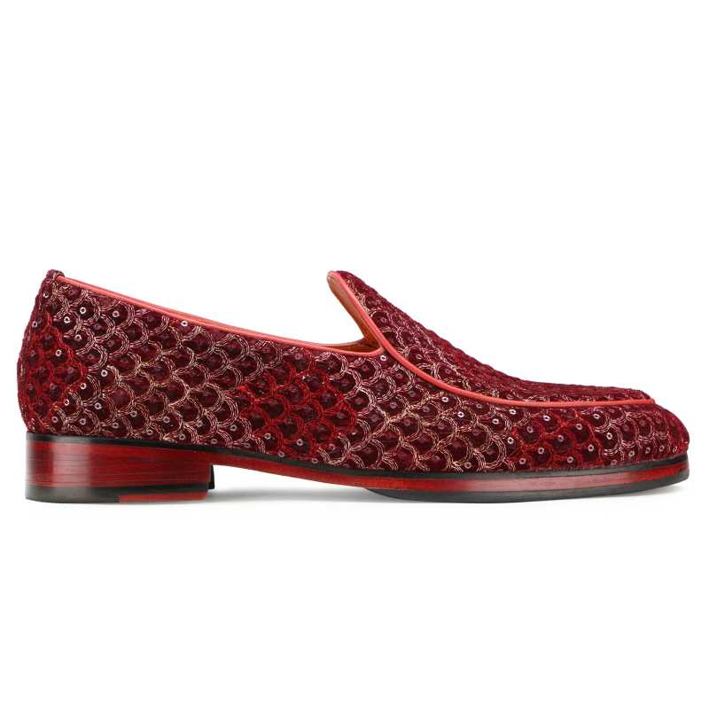 Wedlock Burgundy Designer Loafers - Escaro Royale