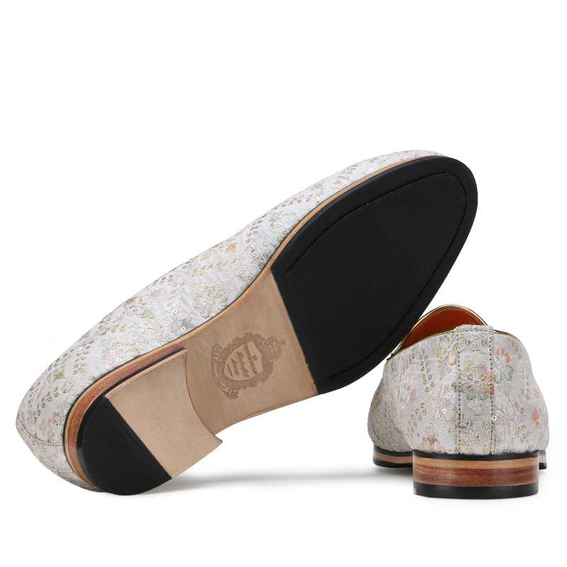 Wedlock Ivory Designer Loafers - Escaro Royale